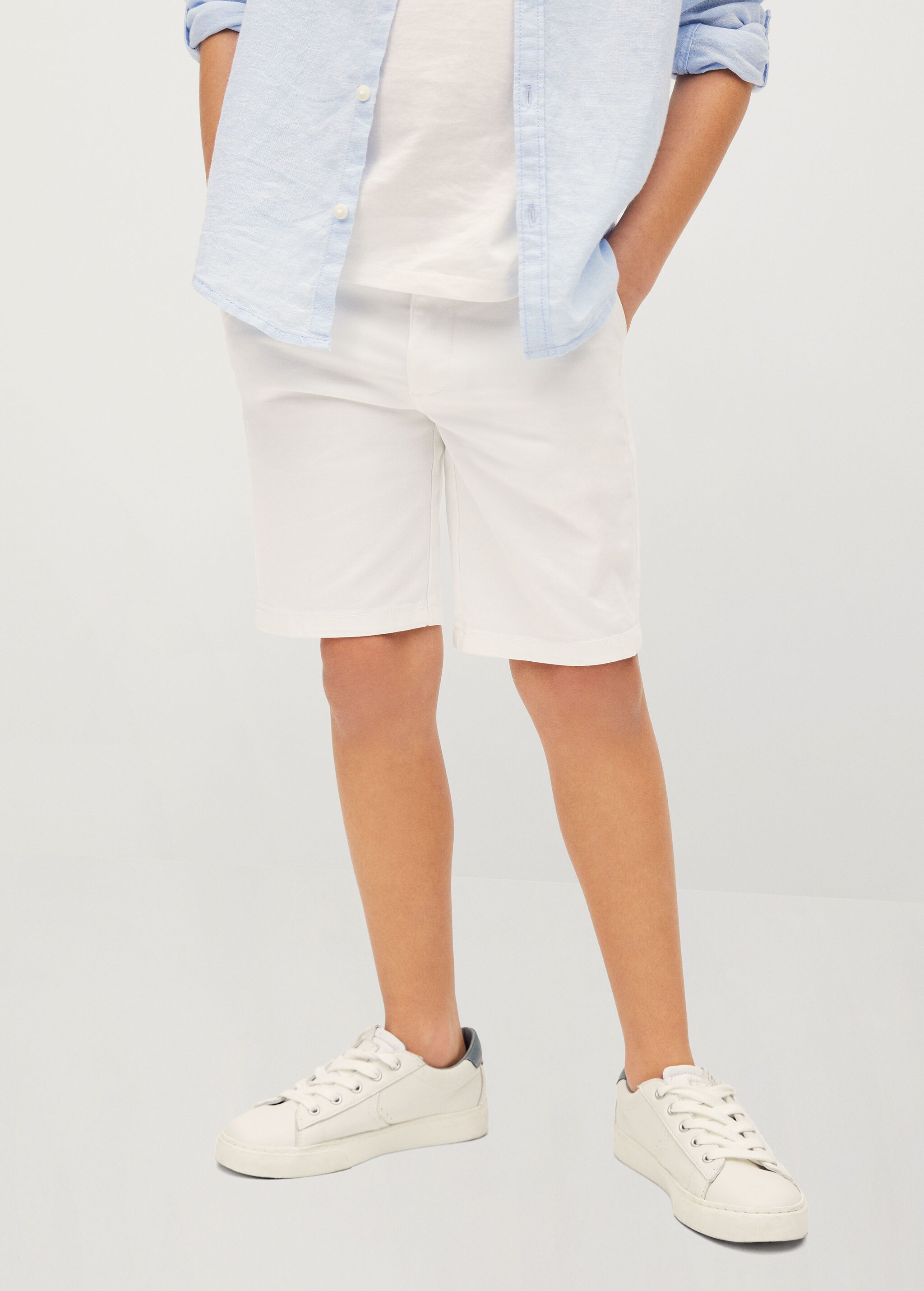 Cotton chino style Bermuda shorts - Details of the article 1