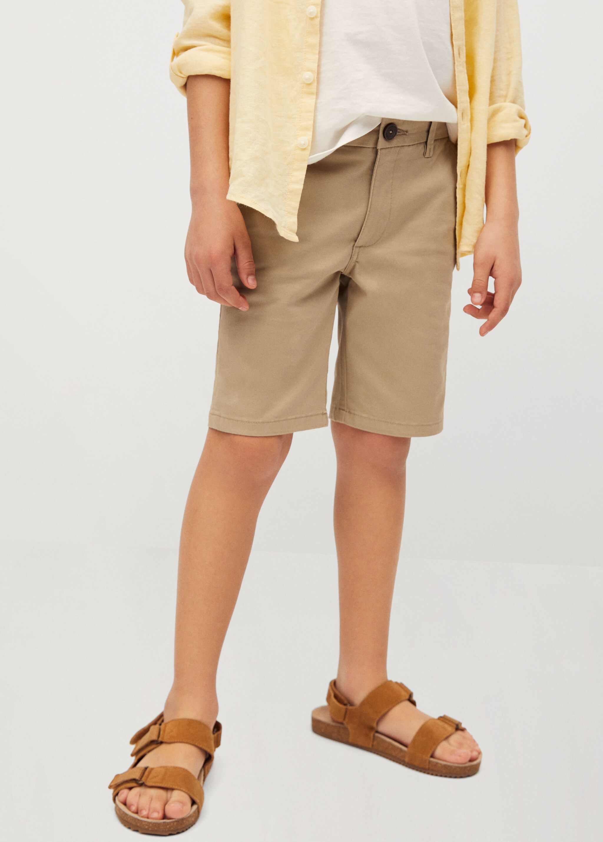 Cotton chino style Bermuda shorts - Details of the article 1