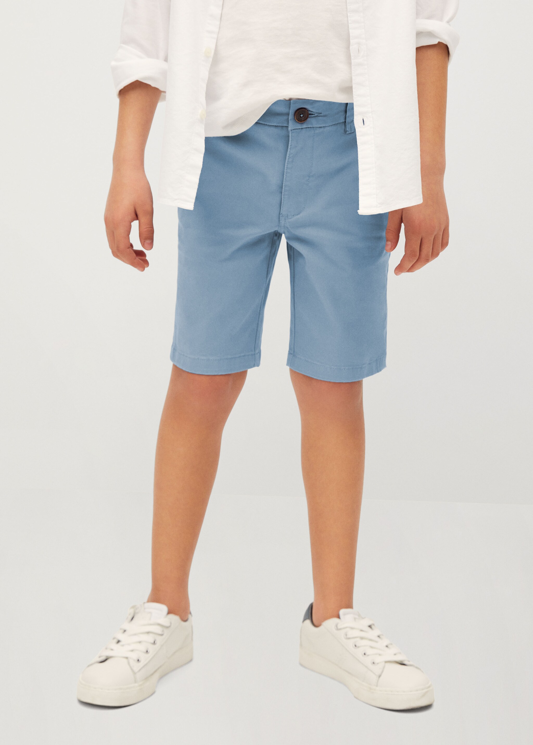 Cotton chino style Bermuda shorts - Details of the article 1