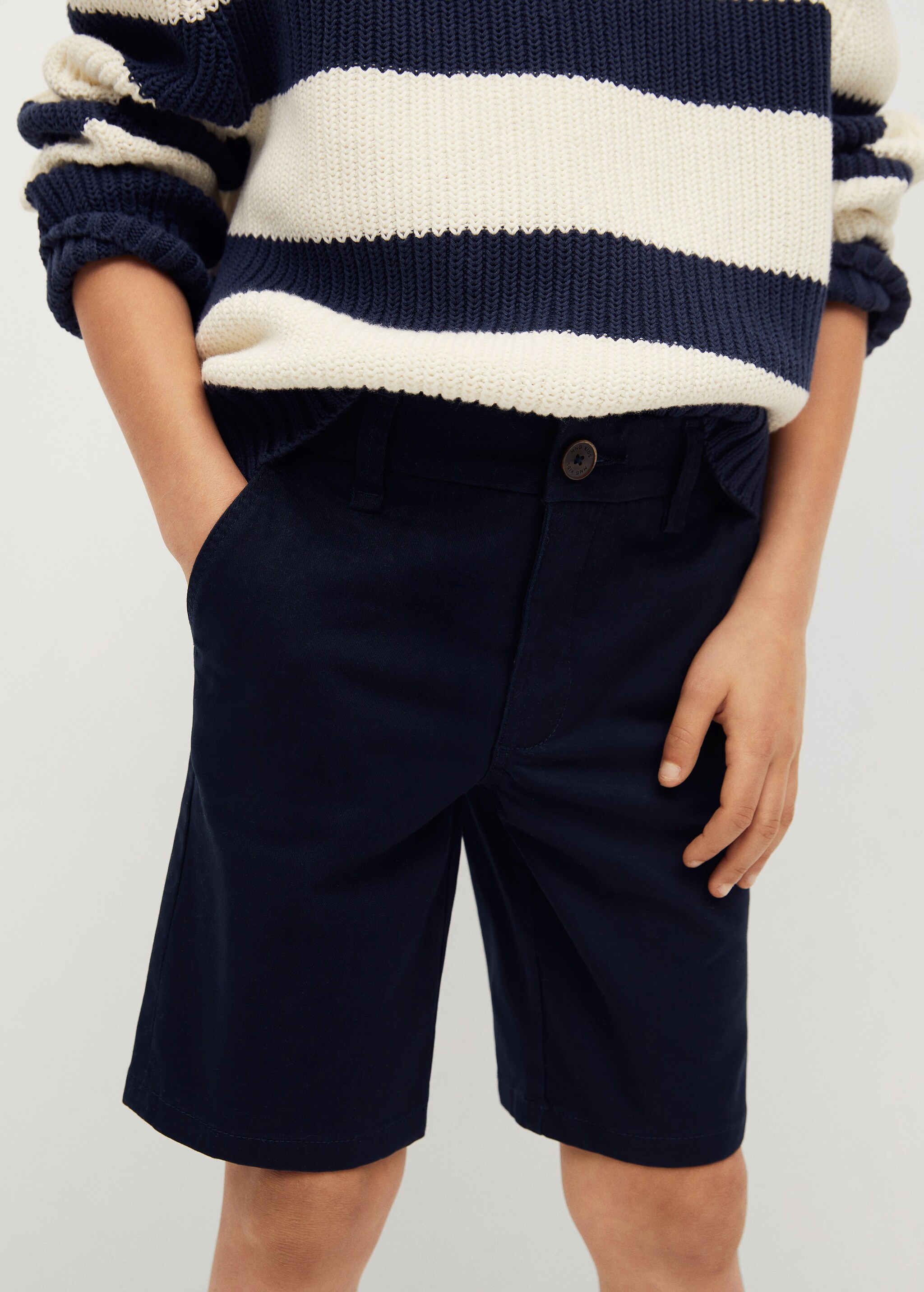 Cotton chino style Bermuda shorts - Details of the article 2