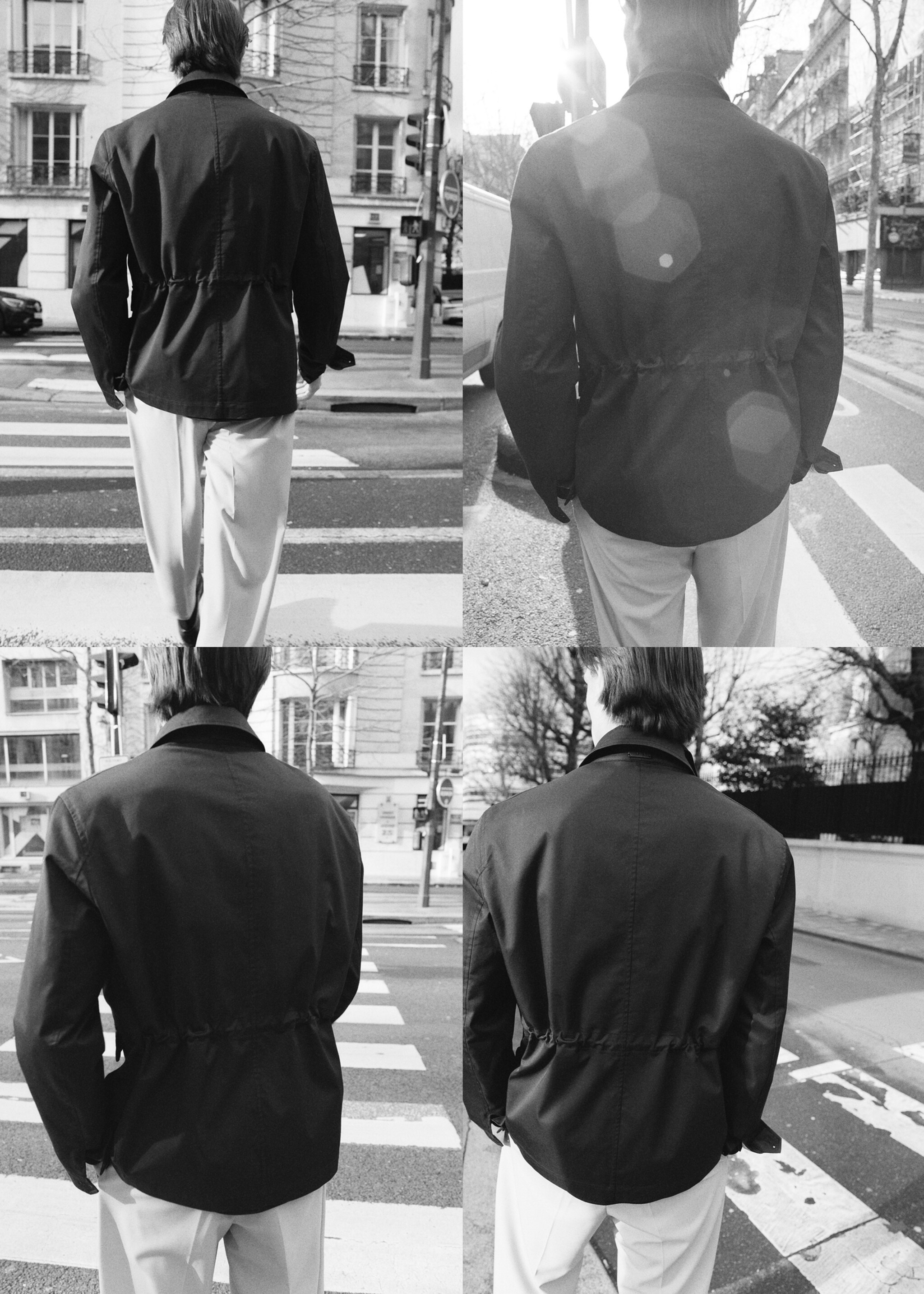 Water-repellent cotton jacket - Details of the article 9, Chocolate. Ref: 87025918-00.