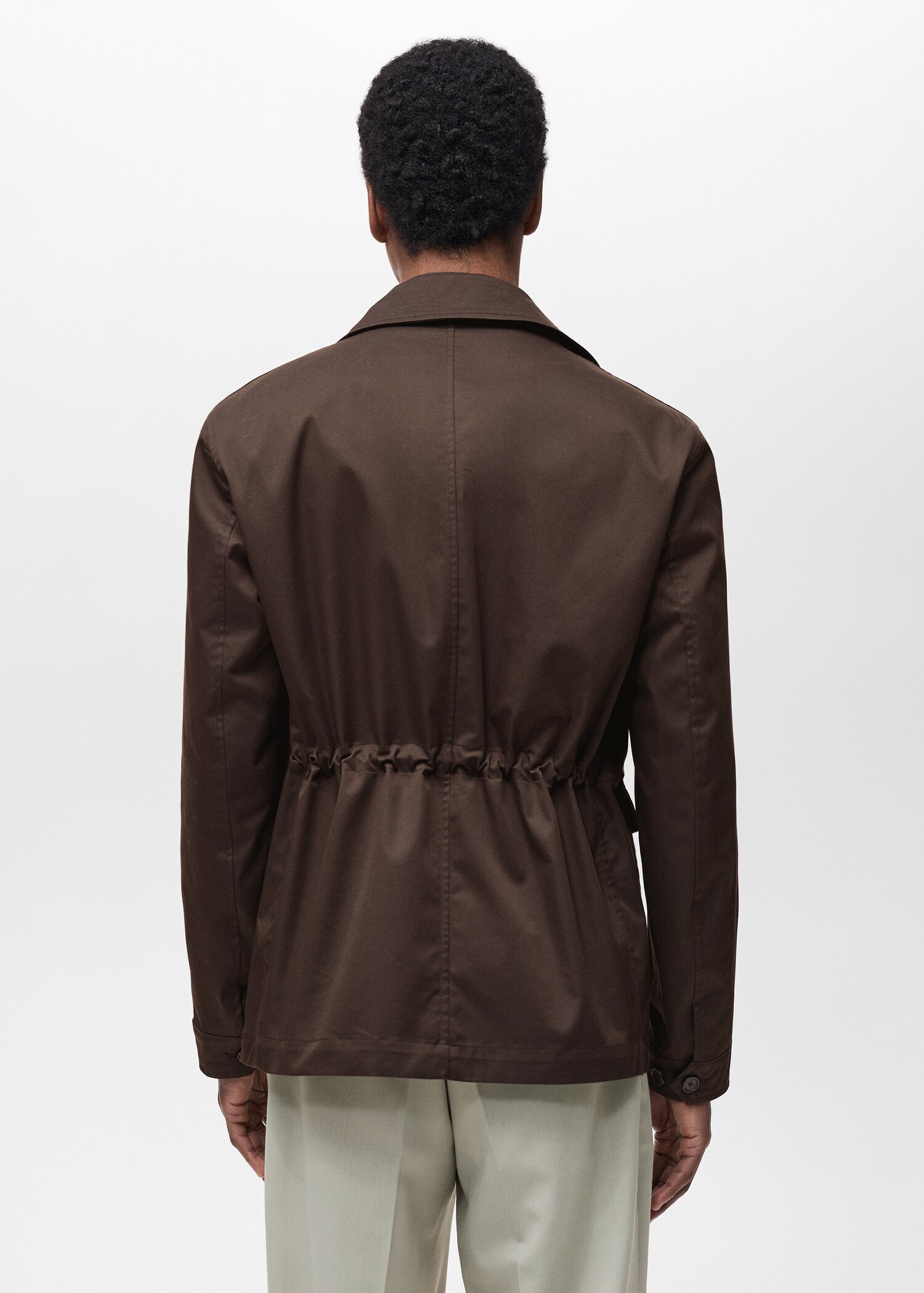 Water-repellent cotton jacket - Reverse of the article