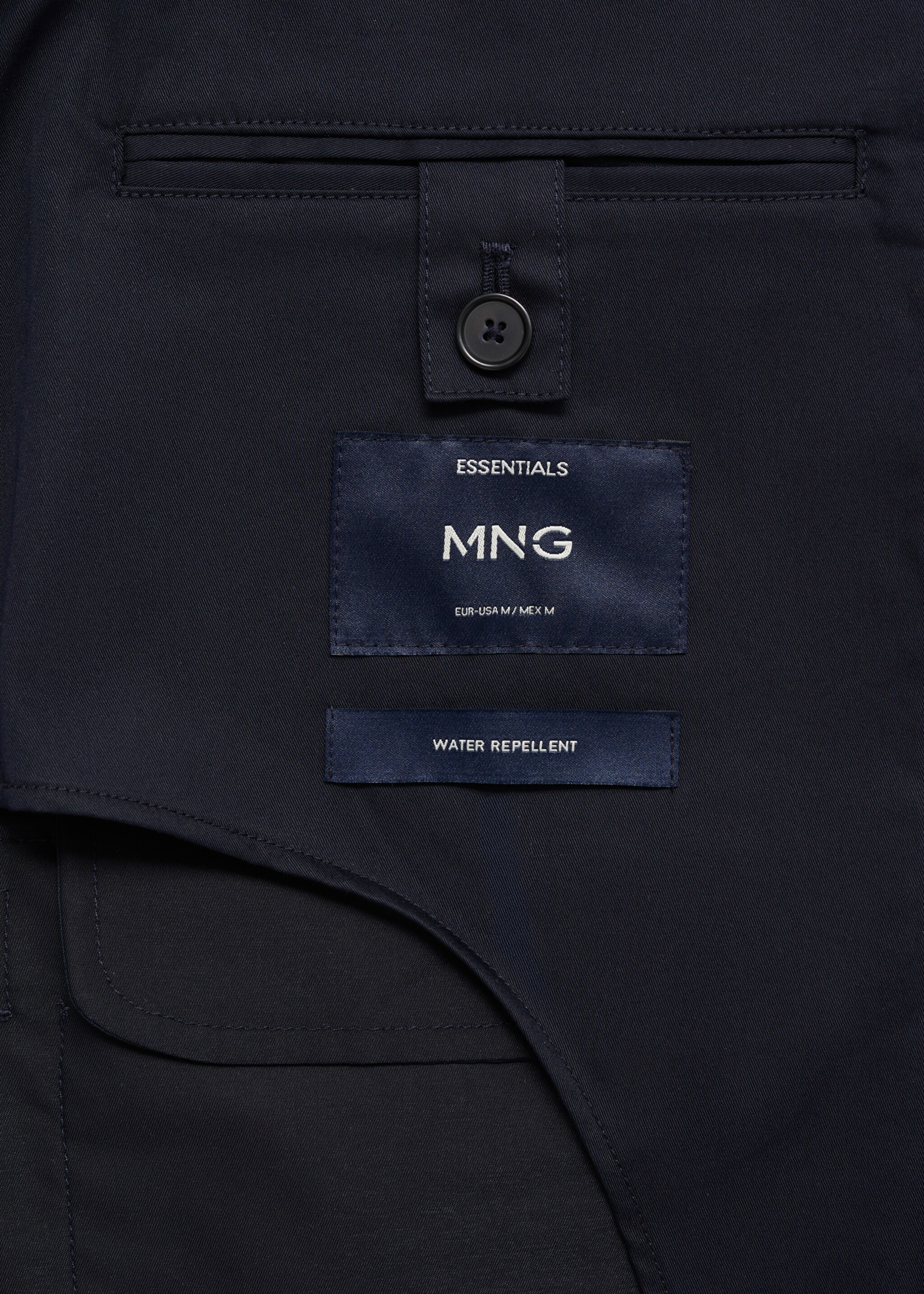 Water-repellent cotton jacket - Details of the article 0, Night Blue. Ref: 87025918-00.