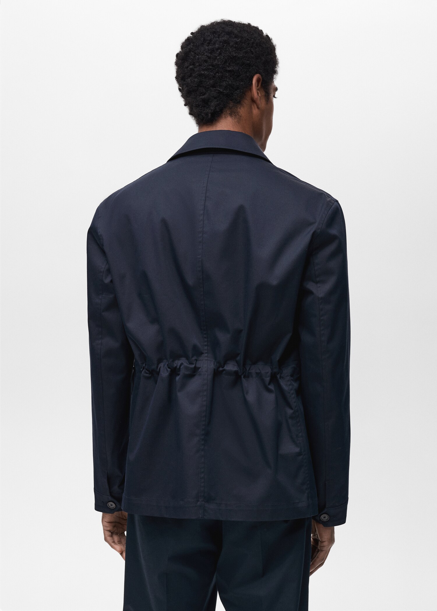 Water-repellent cotton jacket - Reverse of the article