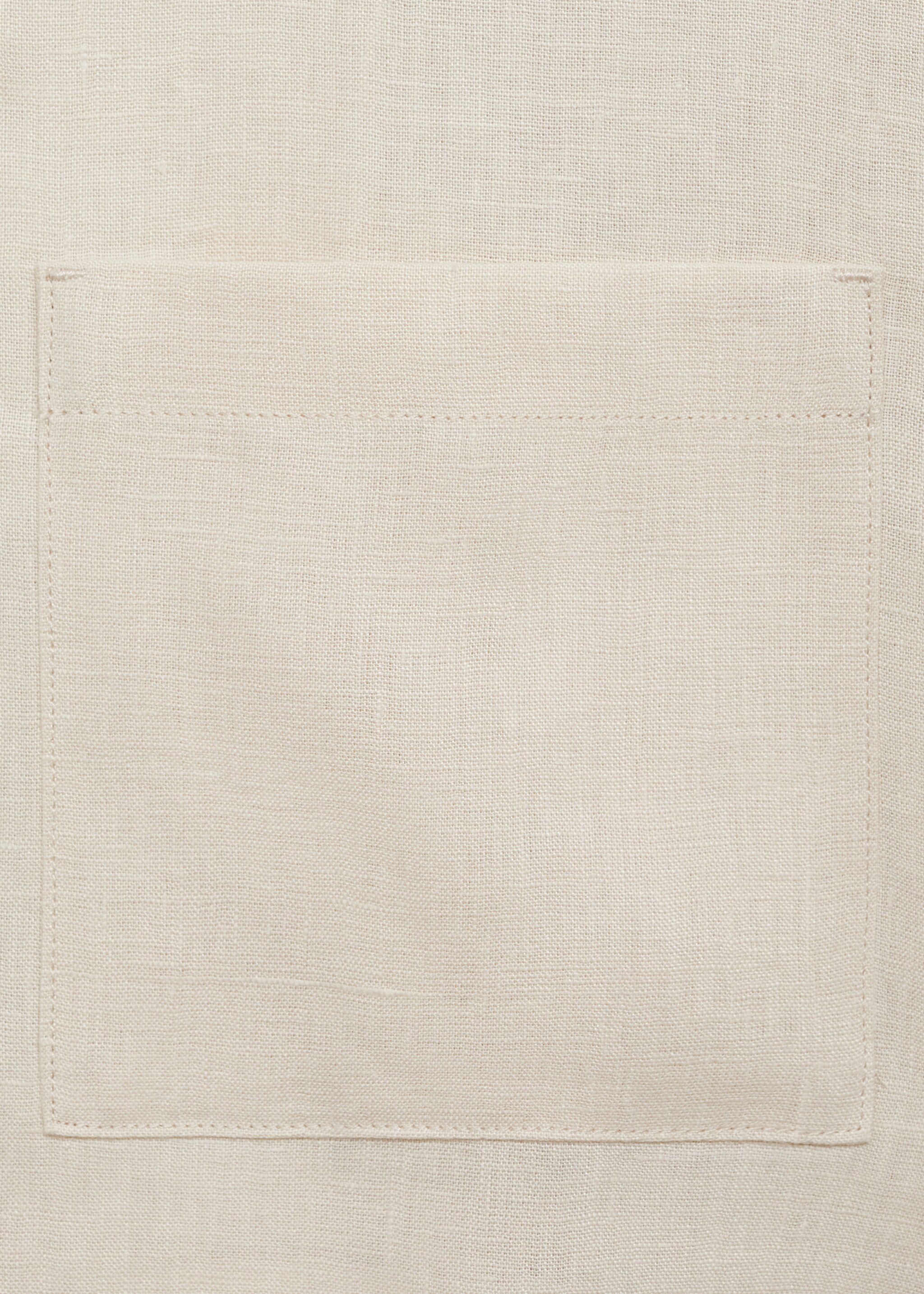 Chaqueta 100% lino cremallera - Detalle del artículo 0, Blanco marfil. Ref: 87025921-00.