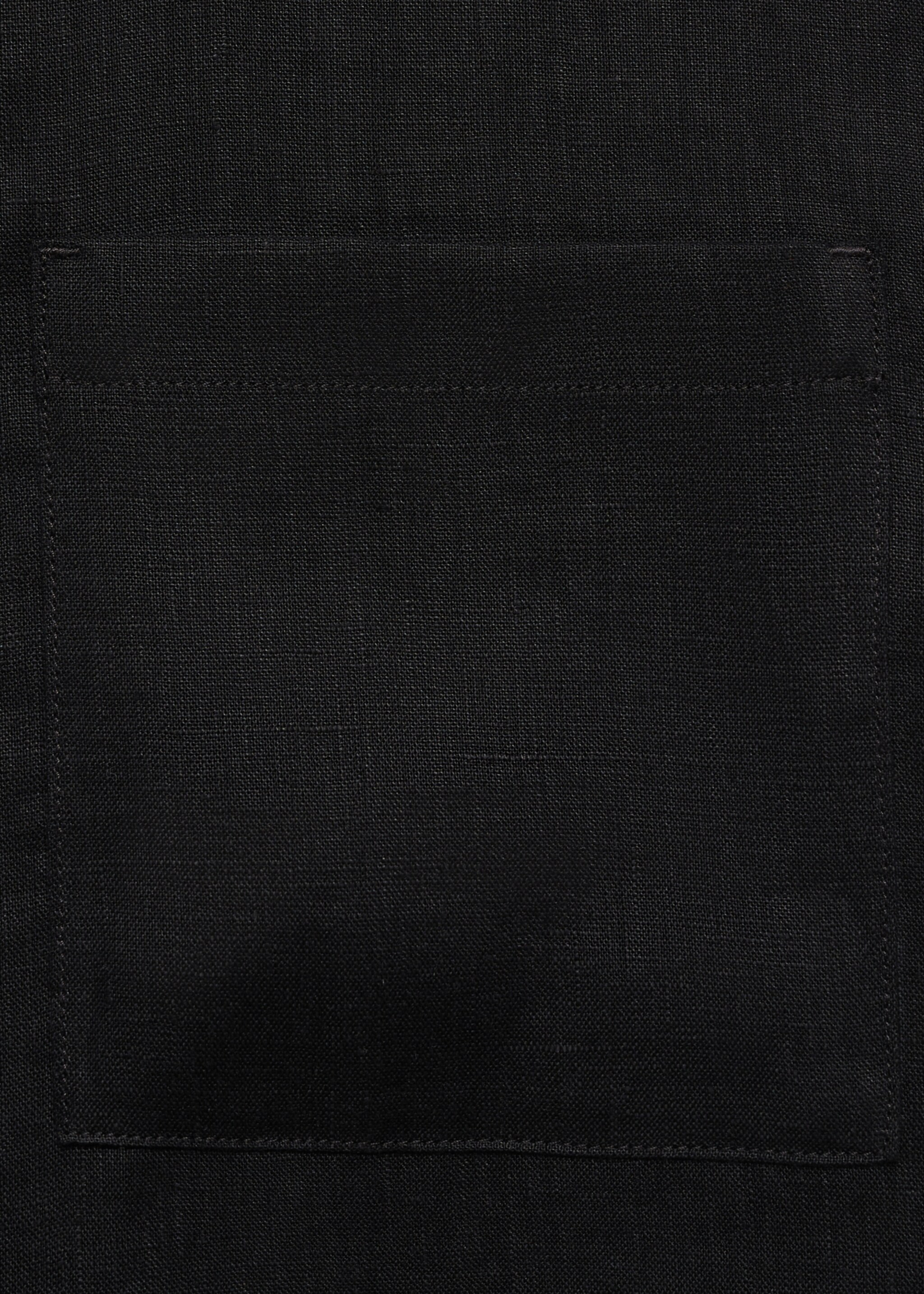 Veste 100 % lin fermeture Éclair - Détail de l'article 0, Noir. Ref: 87025921-00.