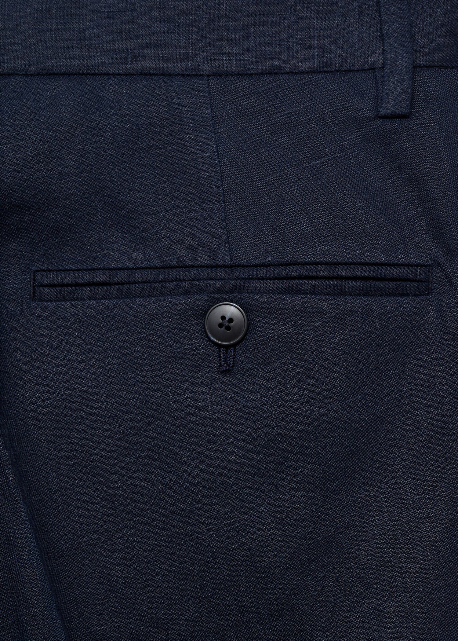 Amalfi 100% linen slim fit suit trousers - Details of the article 0