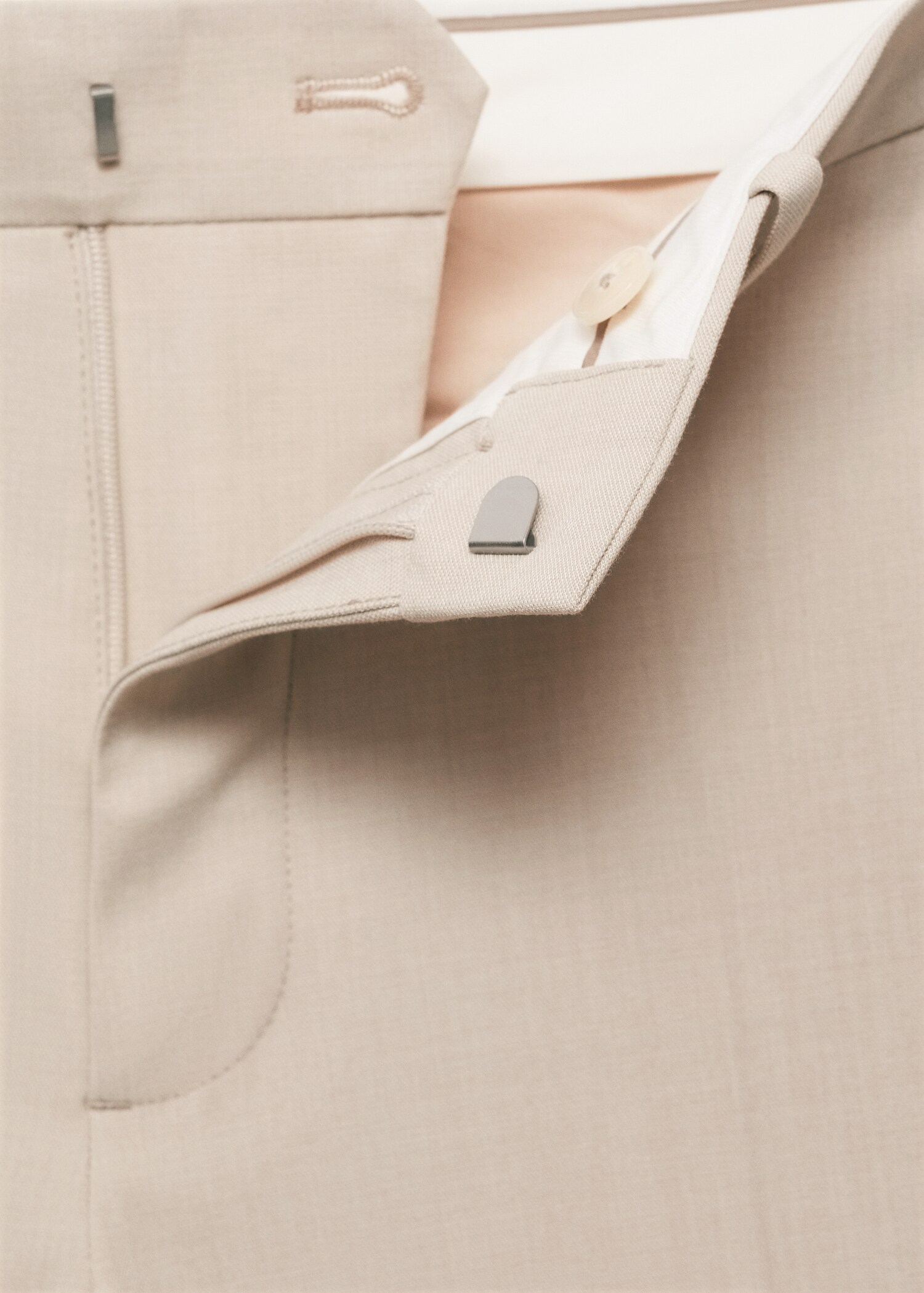 Super Slim Fit-Anzughose aus Stretchstoff - Detail des Artikels 8