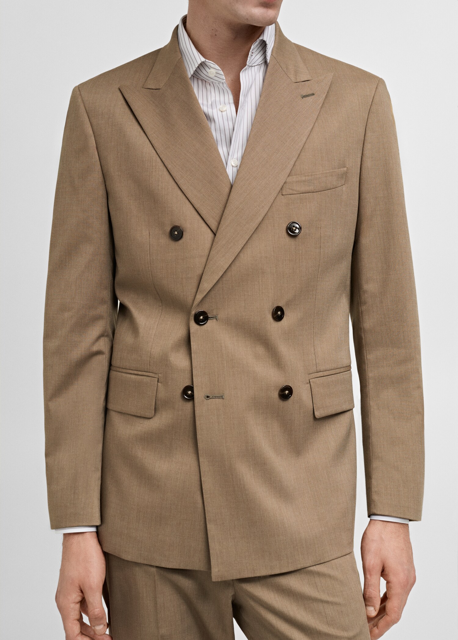 Zweireihiges Slim-Fit-Sakko Mónaco - Detail des Artikels 6