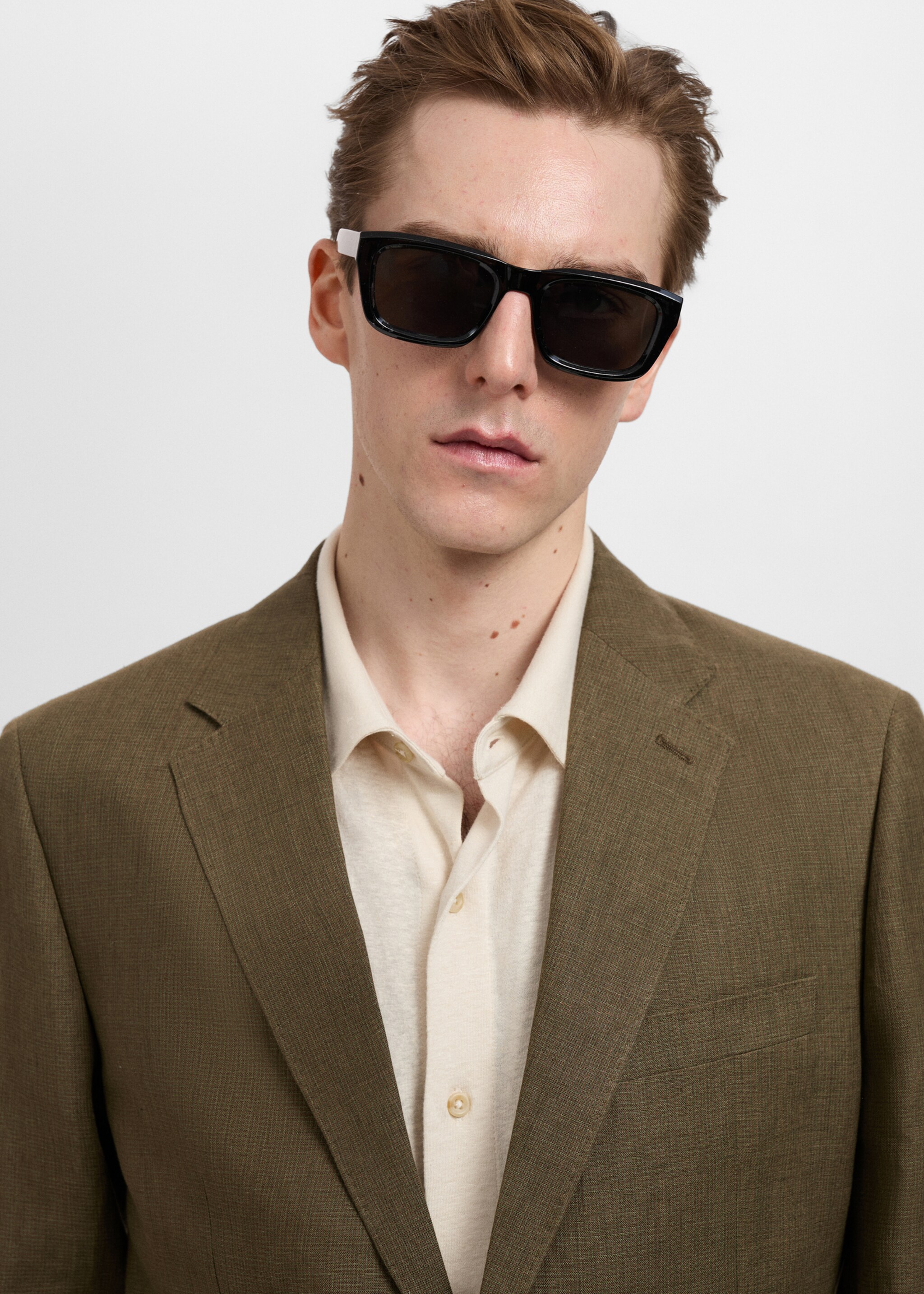 Americana vestit Amalfi 100% lli slim fit - Detall de l'article 1, Caqui. Ref: 87025930-00.