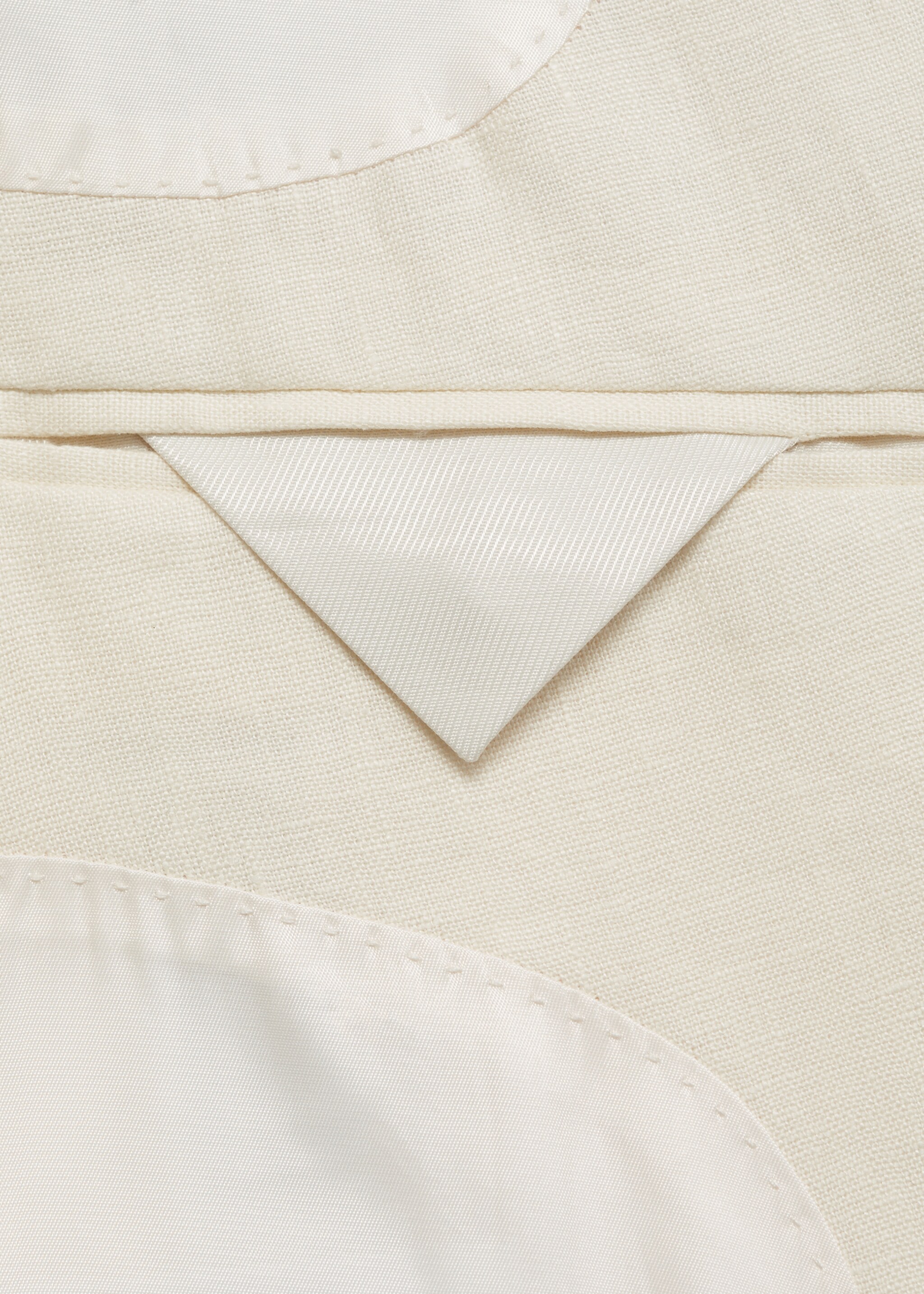 Veste costume croisée Amalfi 100 % lin slim-fit - Détail de l'article 0, Ivoire. Ref: 87025931-00.