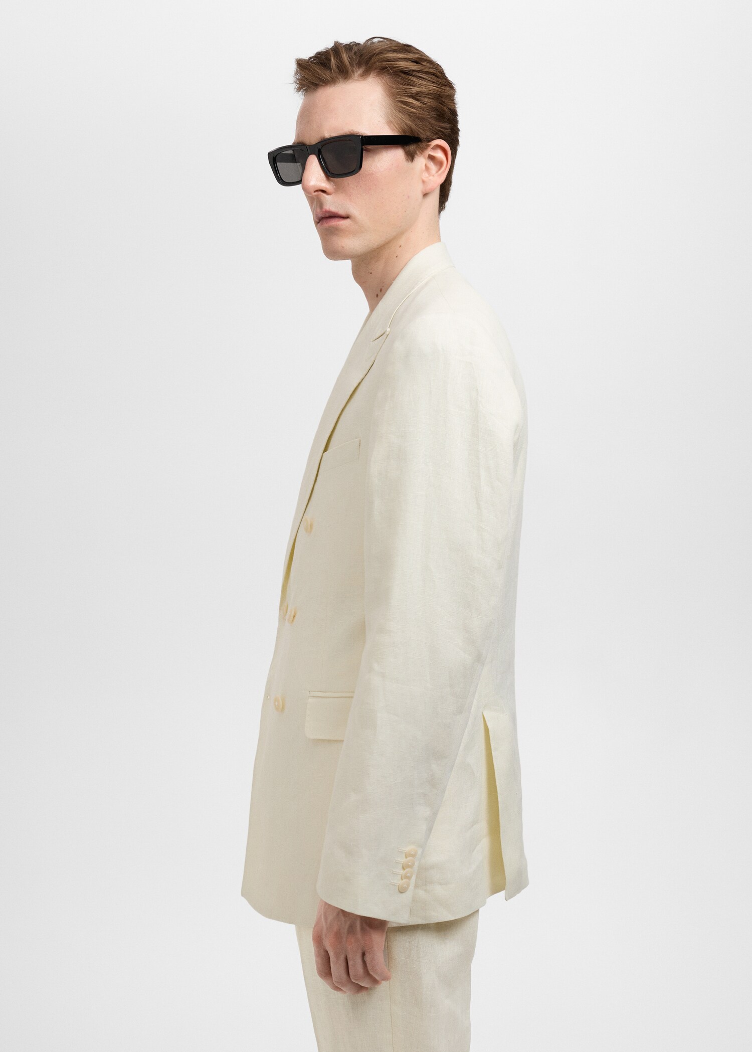 Veste costume croisée Amalfi 100 % lin slim-fit - Détail de l'article 2