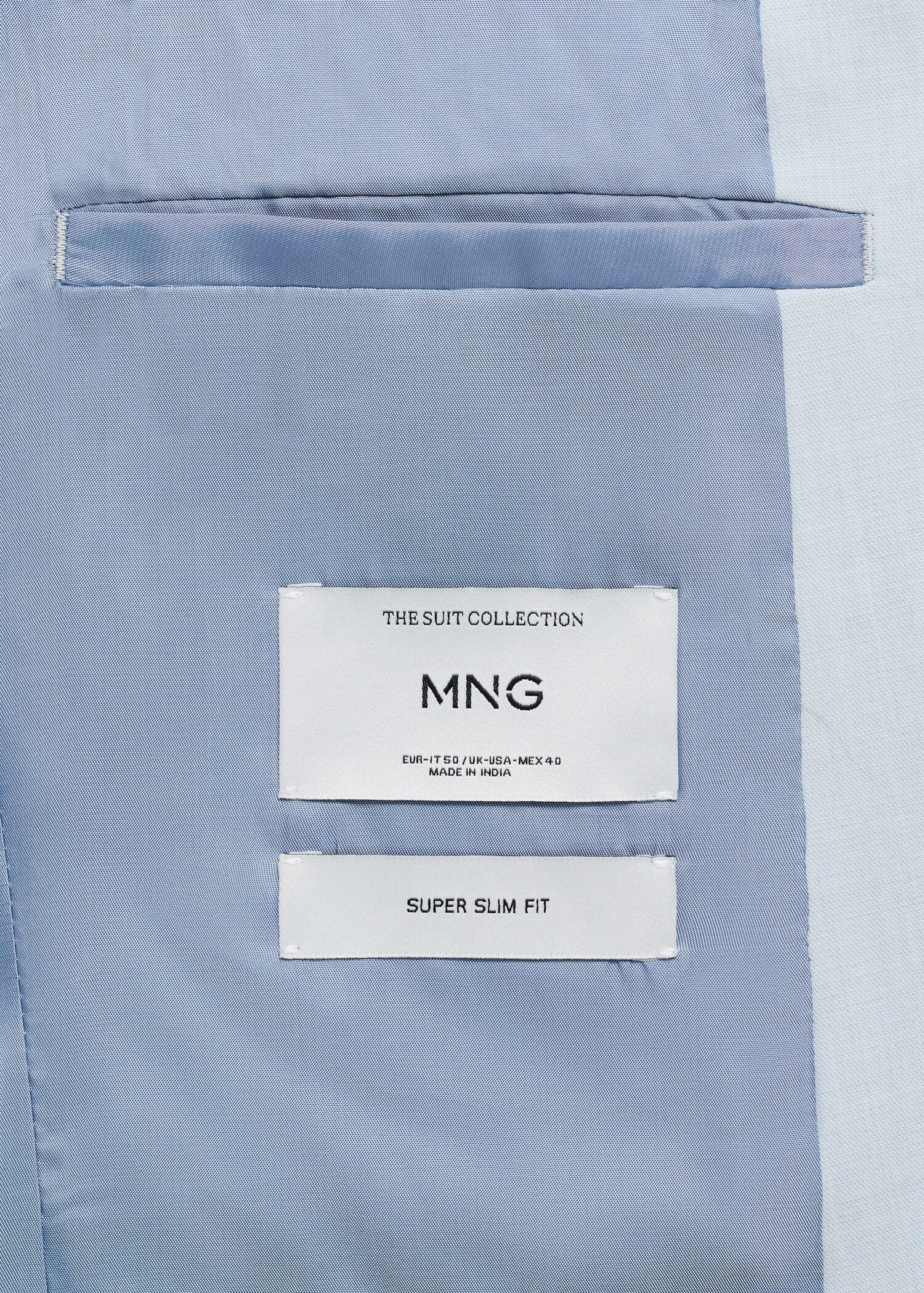 Super Slim Fit-Anzugsakko aus Stretchgewebe - Detail des Artikels 0