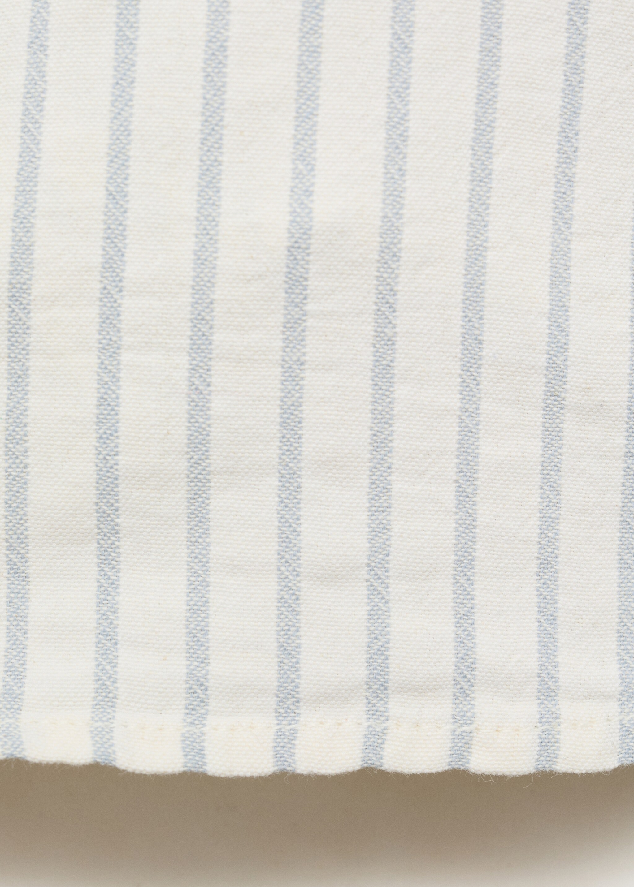 Πουκάμισο ριγέ λαιμόκοψη mao - Λεπτομέρεια του προϊόντος 0, Υπόλευκο. Ref: 87025943-00.