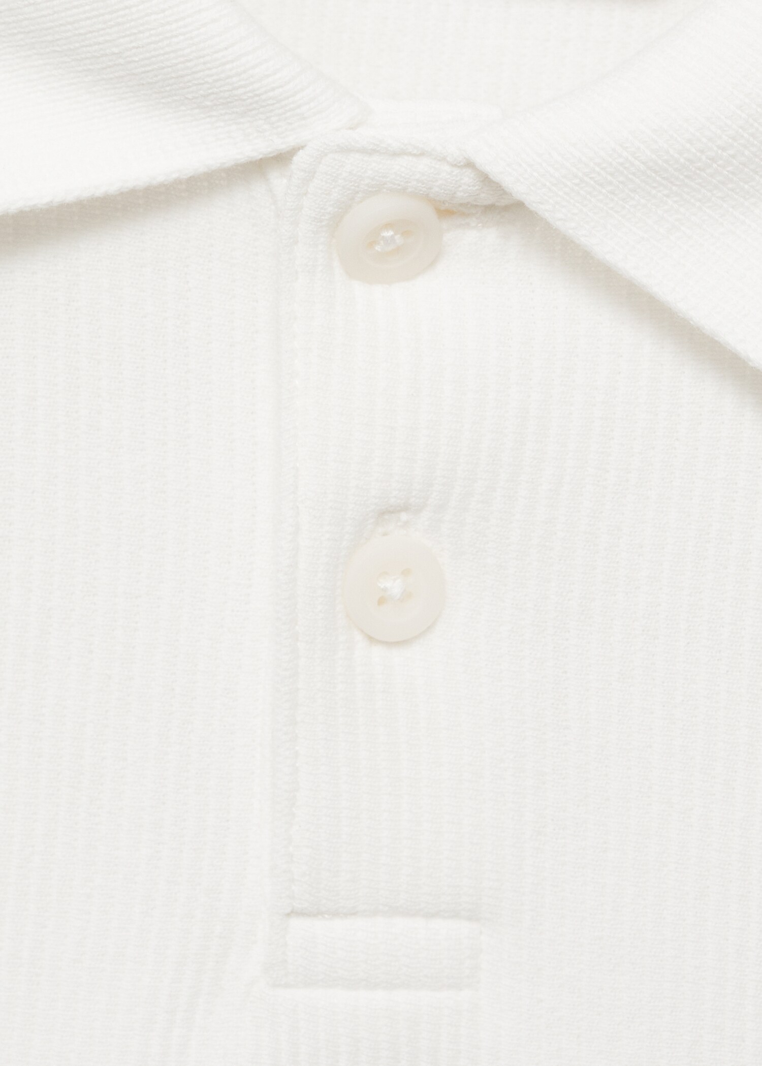 Ribbed cotton polo shirt - Details of the article 8