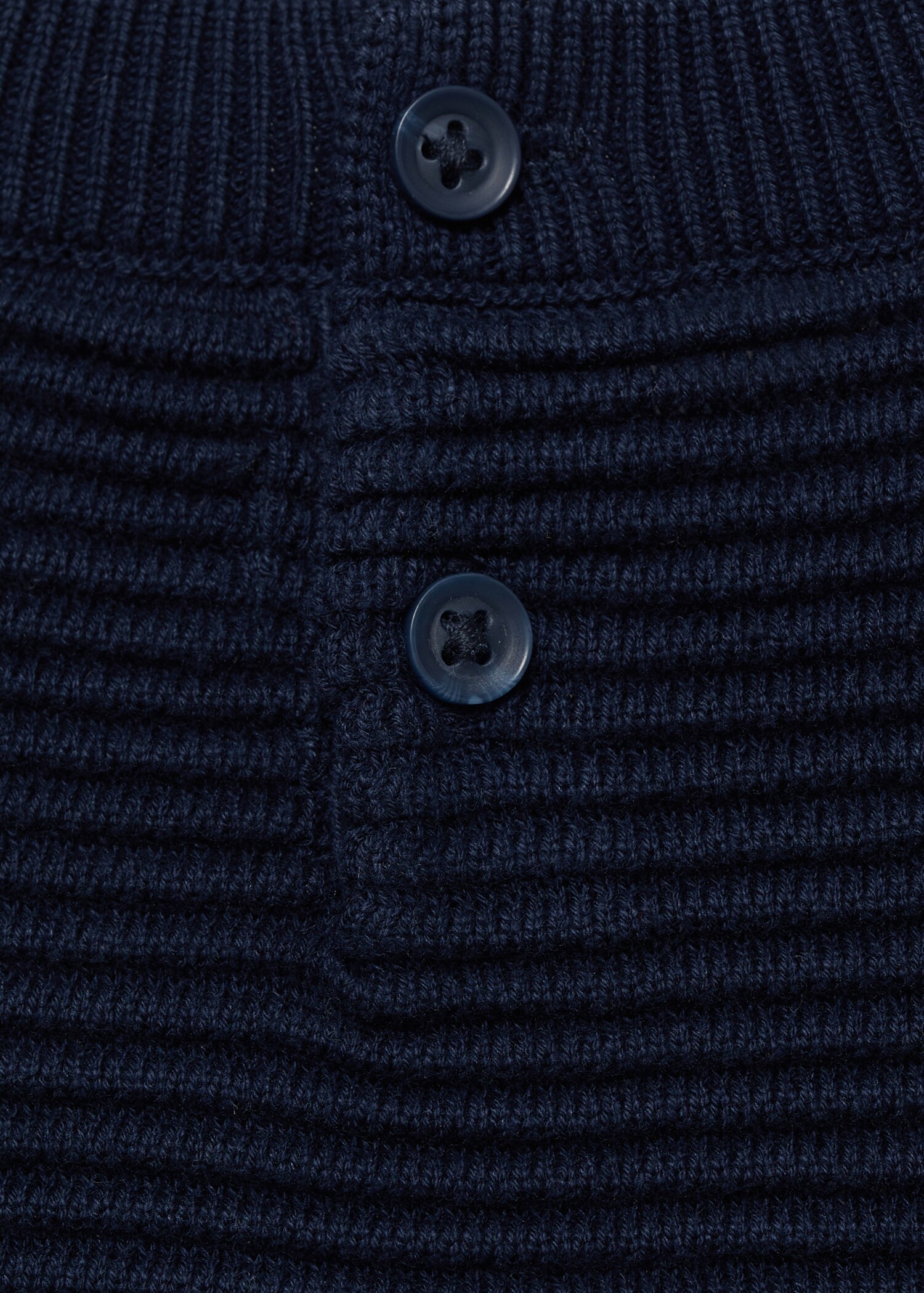 Cotton-knitted embossed sweater - Details of the article 0