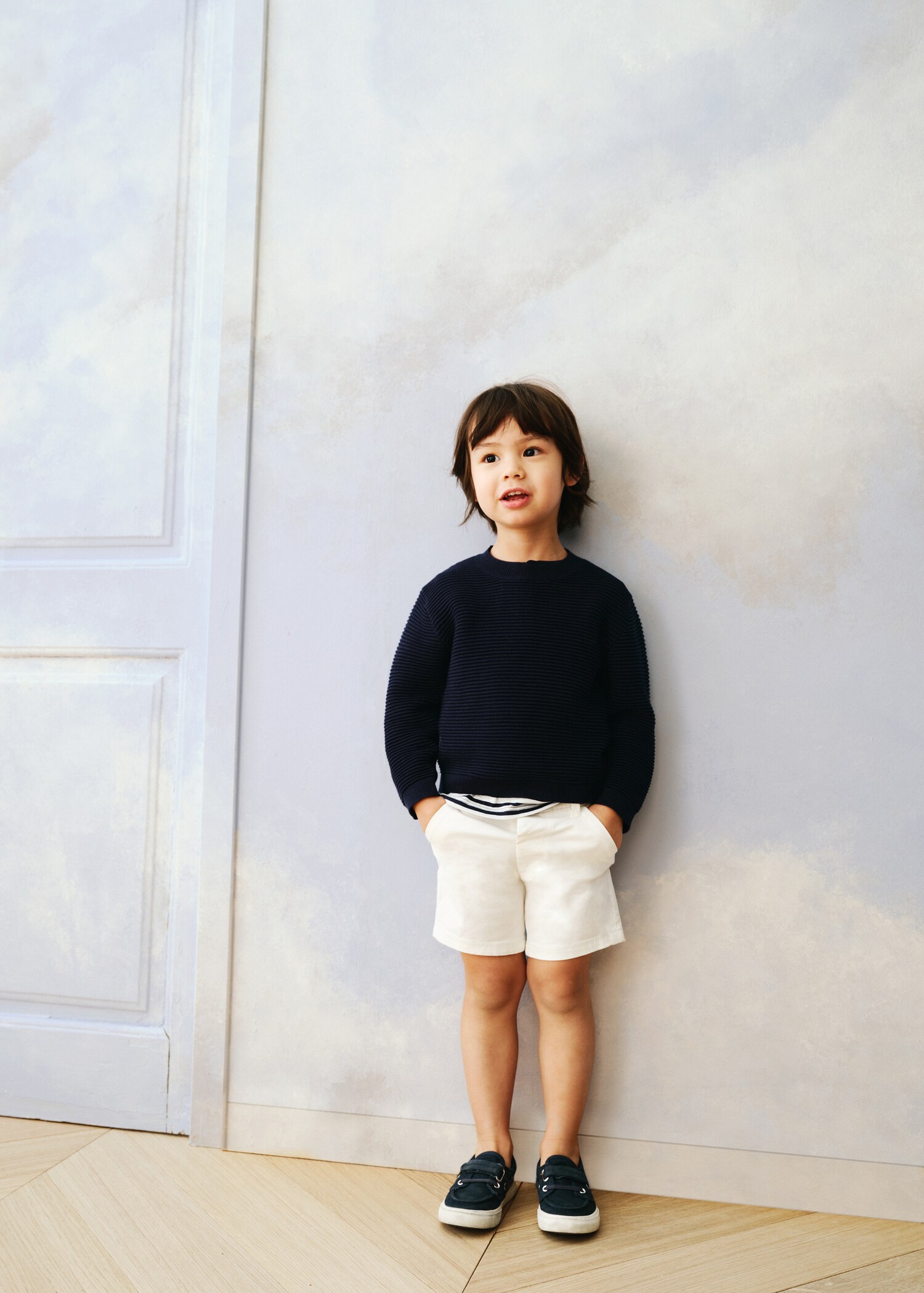 Cotton-knitted embossed sweater - Details of the article 5