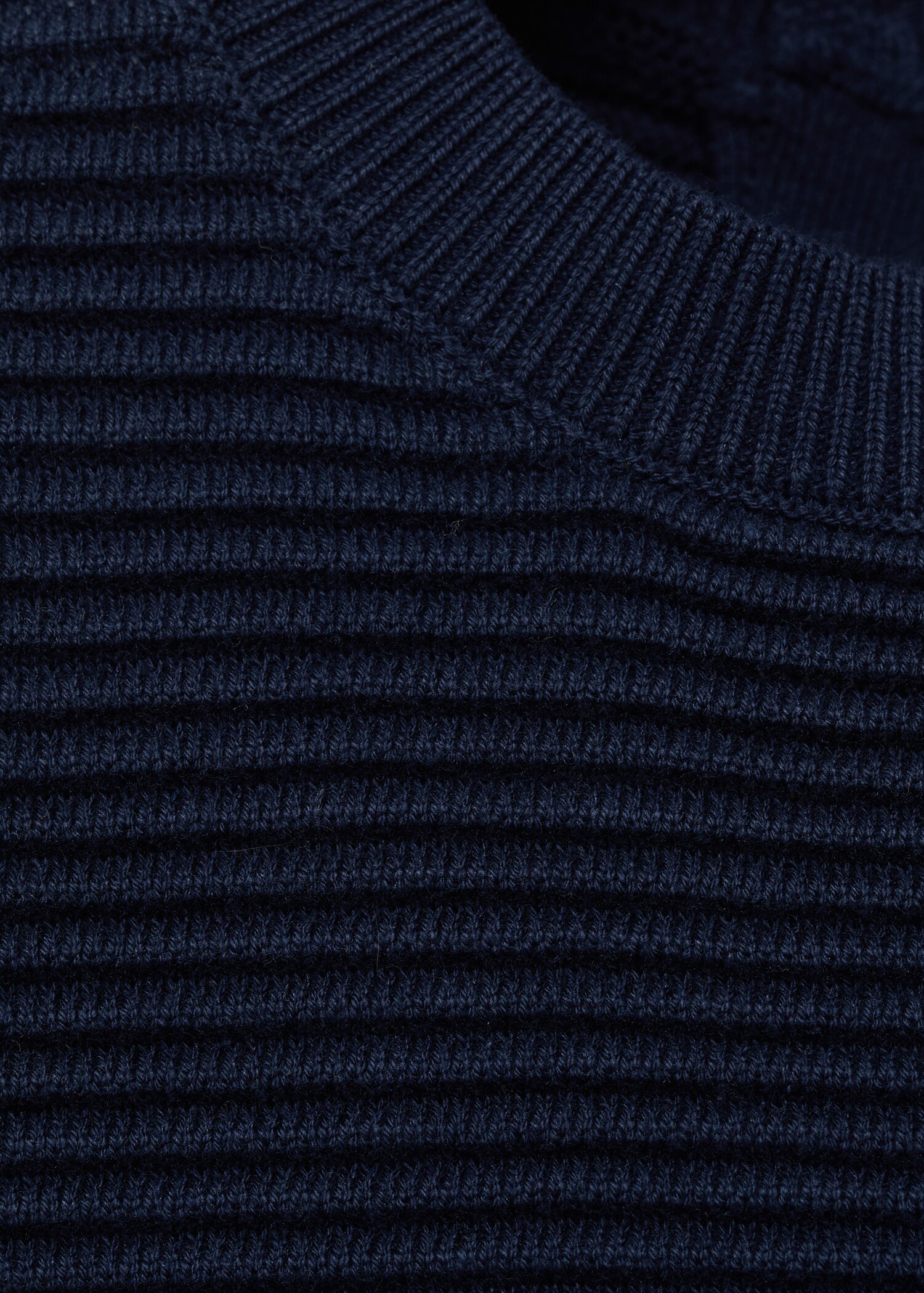 Cotton-knitted embossed sweater - Details of the article 8