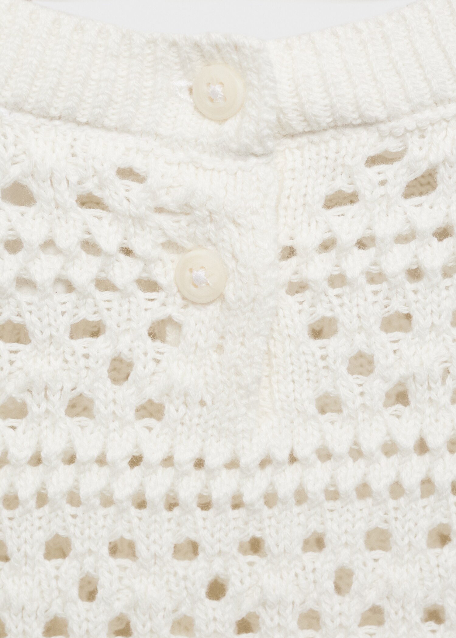 Openwork cotton sweater - Details of the article 0