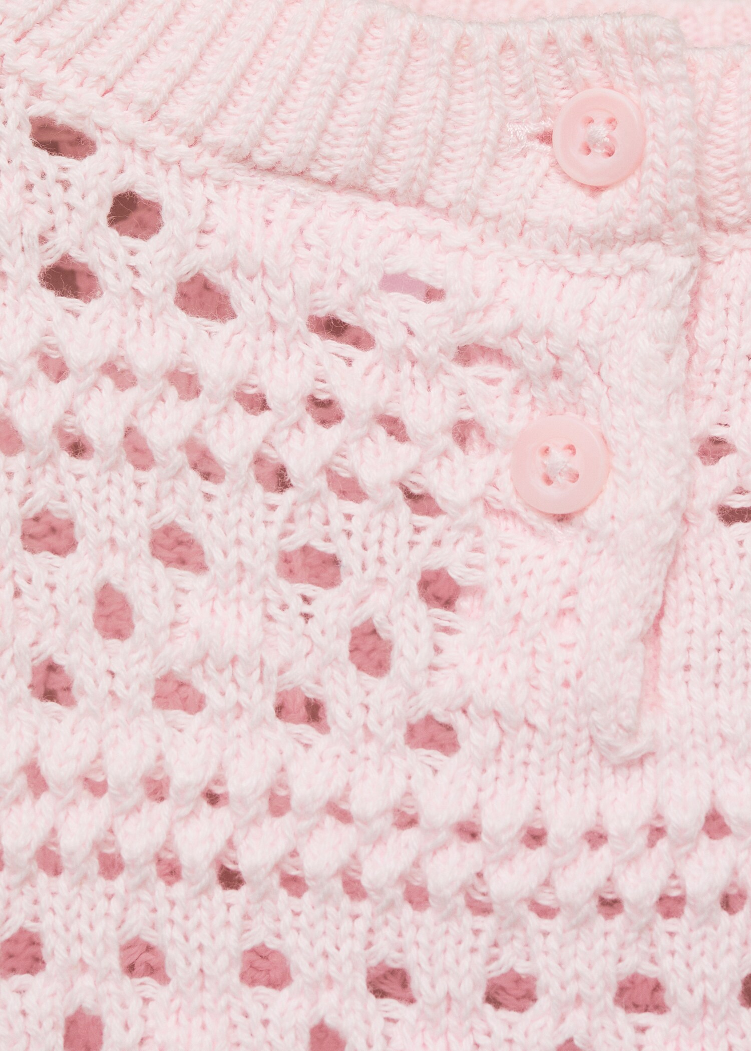 Openwork cotton sweater - Details of the article 0