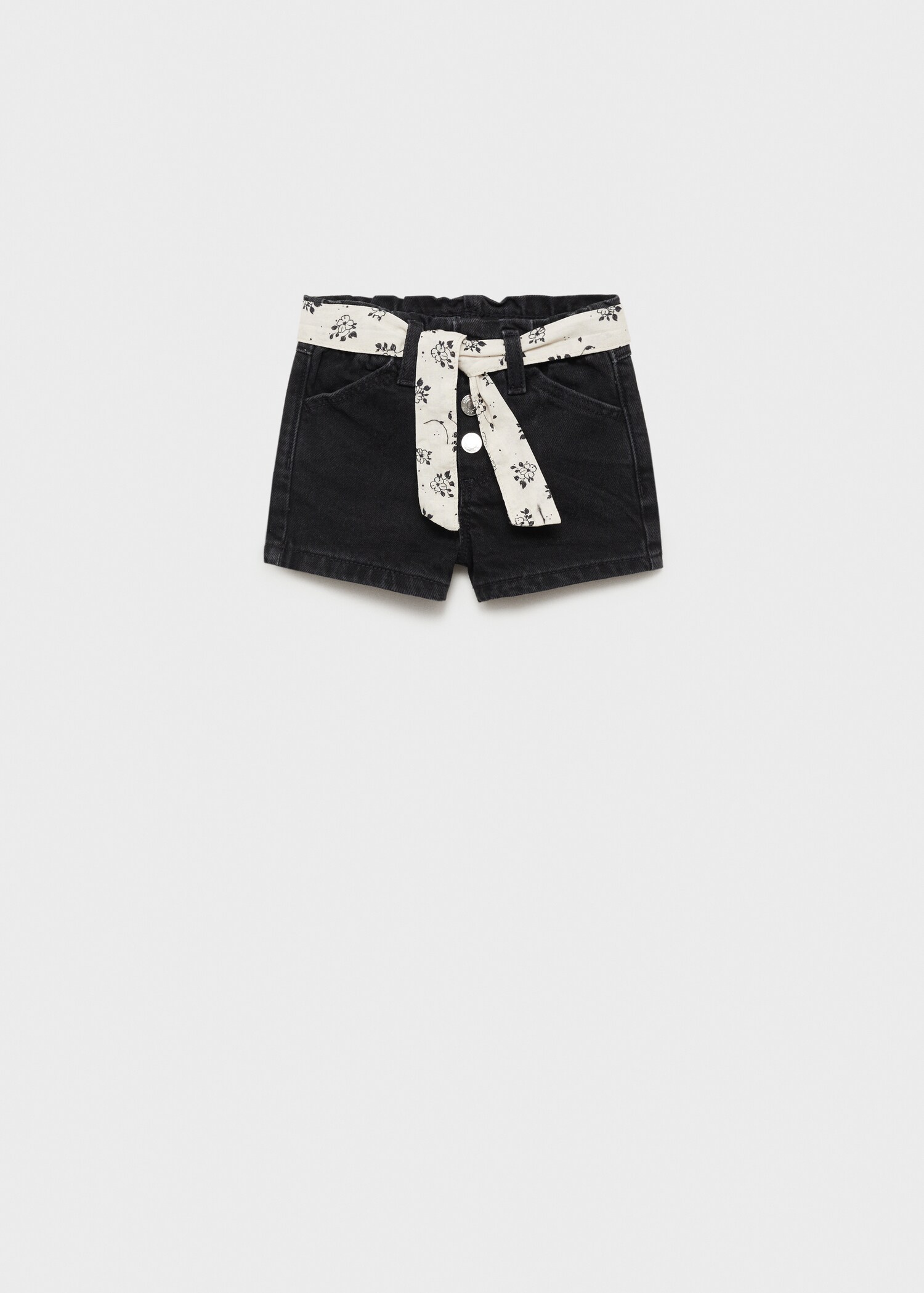 Denim shorts with belt - Article without model