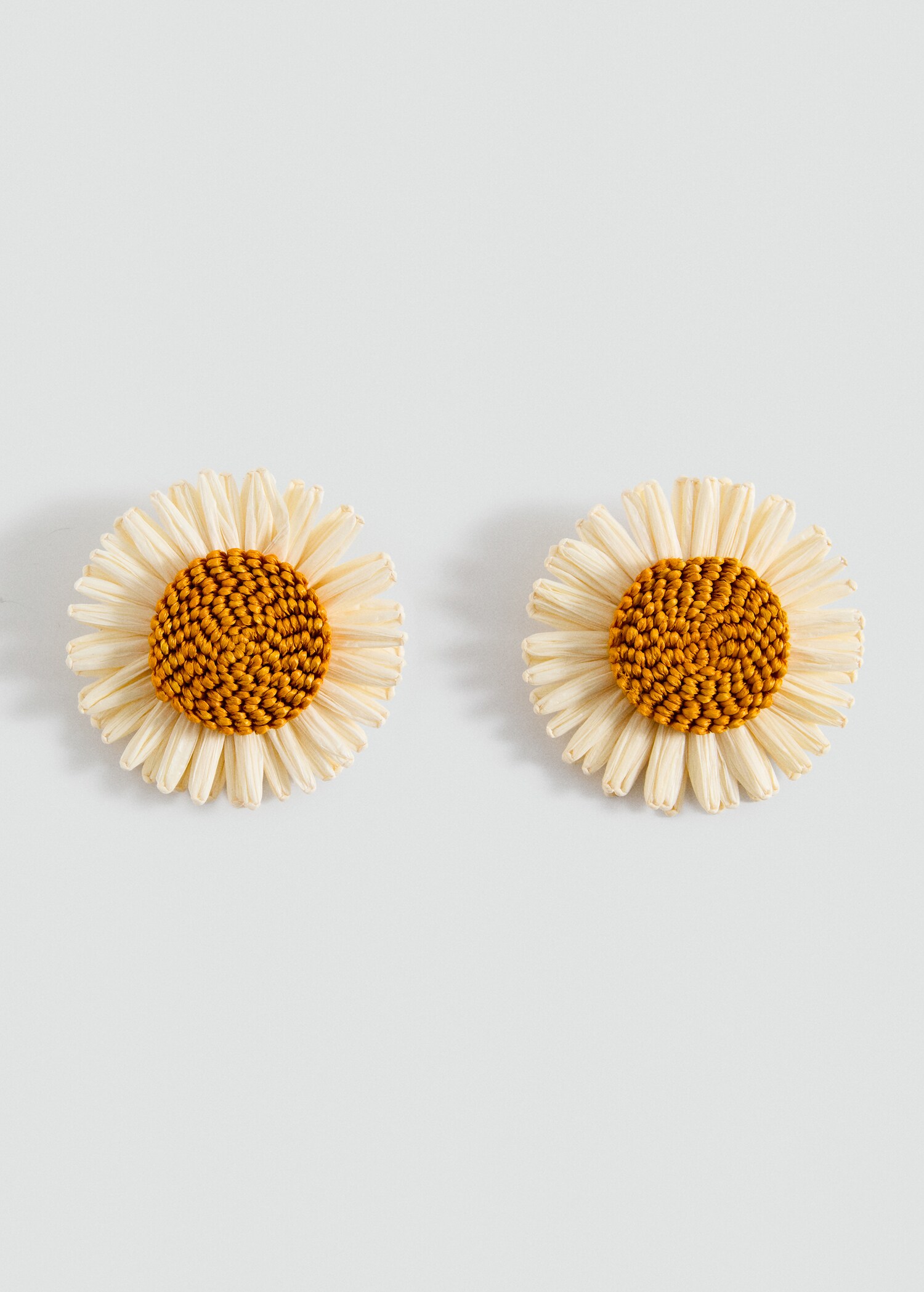 Flowers raffia earrings - Article without model