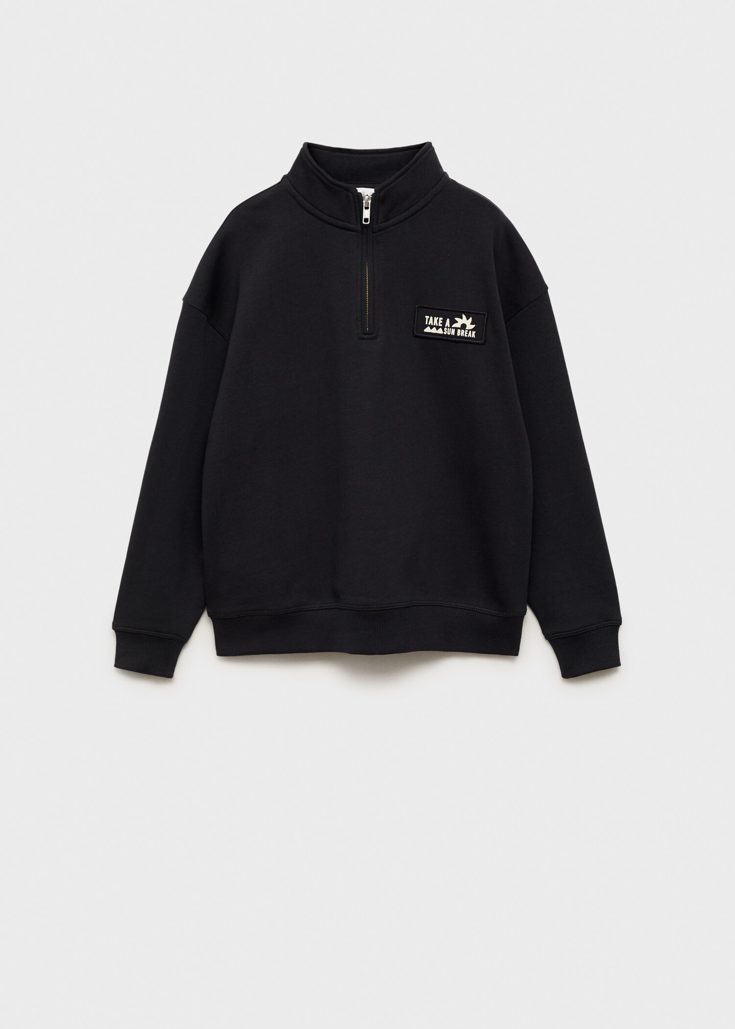 Mikina s vysokým límcem na zip - Zboží bez modelu