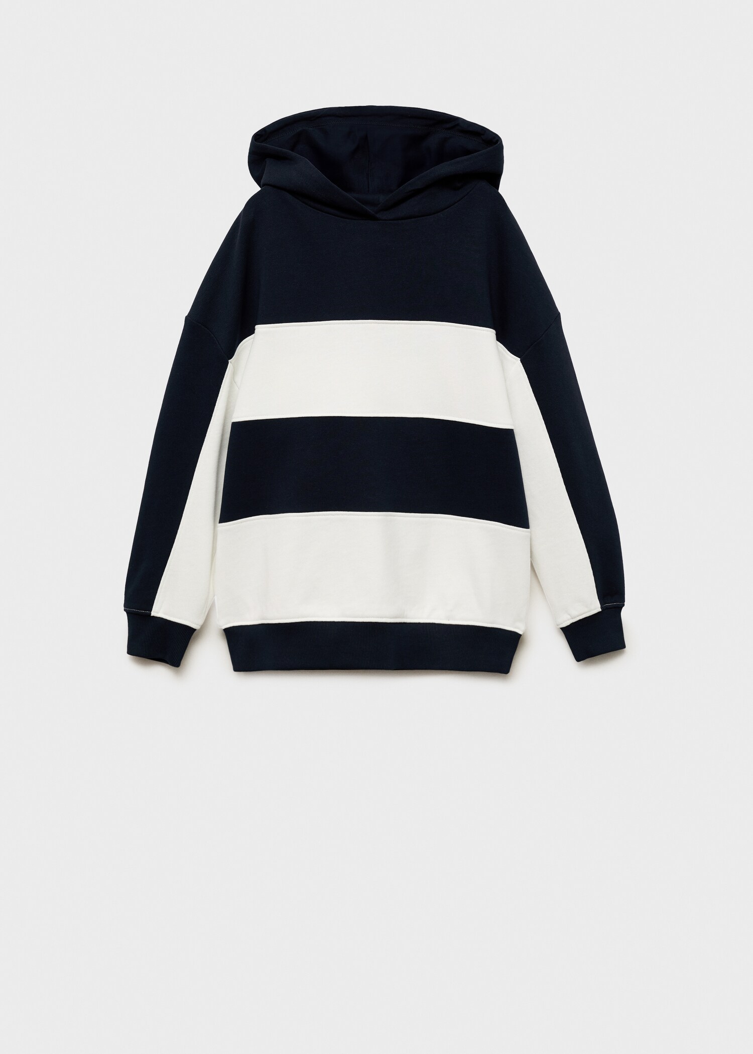 Striped hooded sweatshirt - Article without model