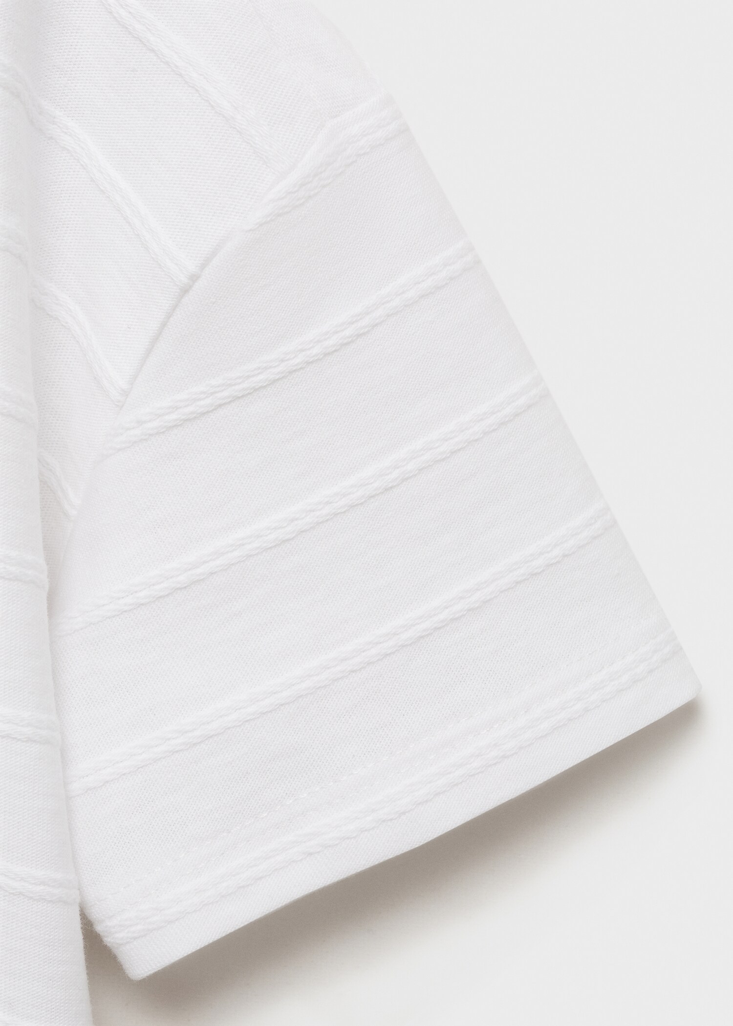 T-Shirt Baumwolle Streifen Relief - Detail des Artikels 0