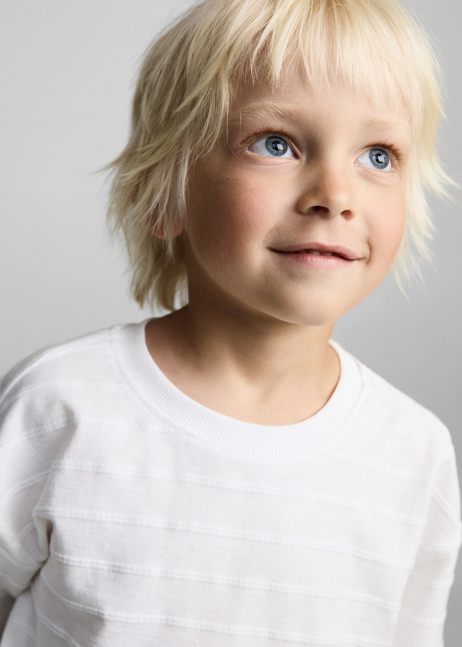 T-Shirt Baumwolle Streifen Relief - Detail des Artikels 1