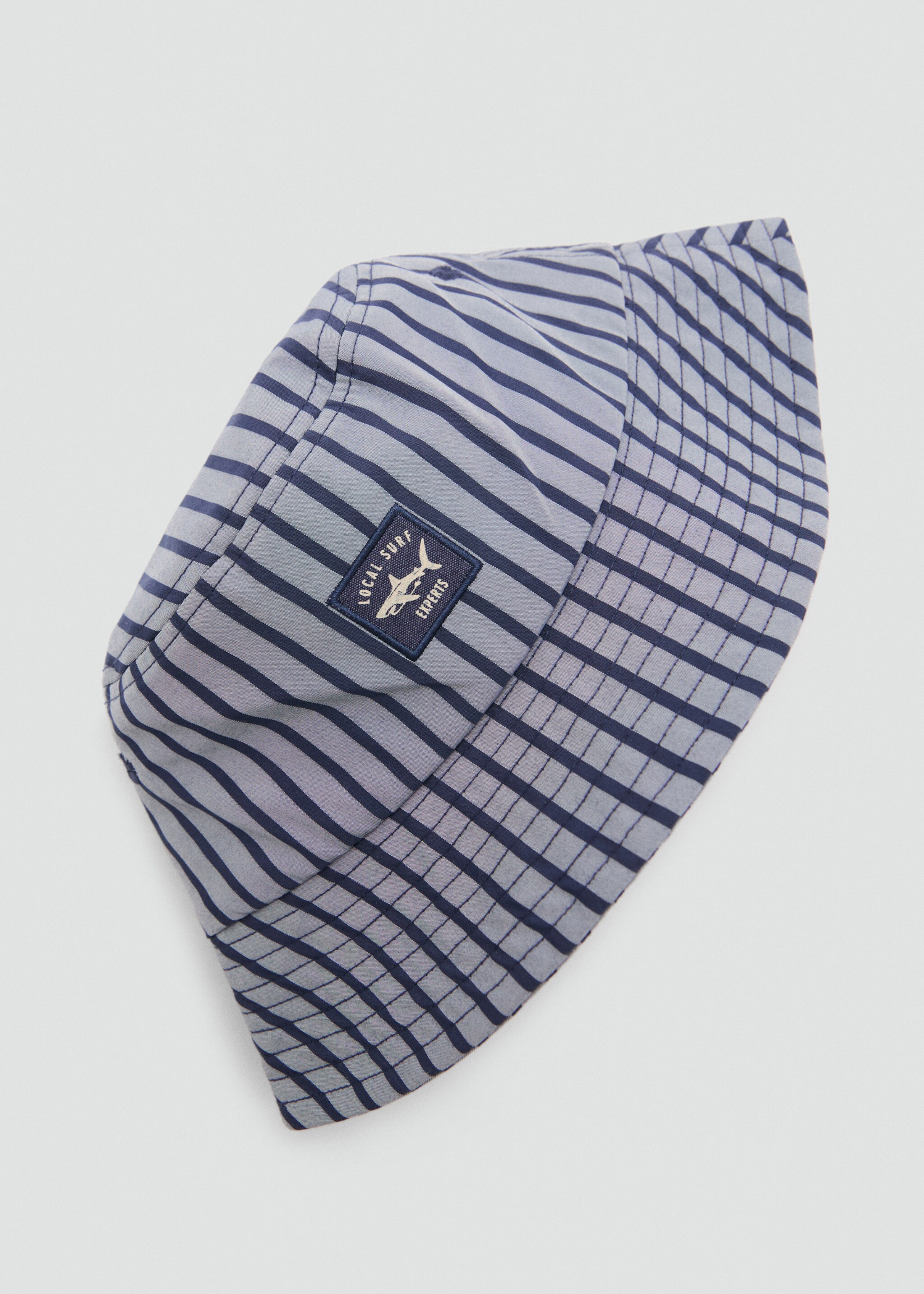 Gestreifter Bucket Hat - Detail des Artikels 1, Blau. Ref: 87025974-00.