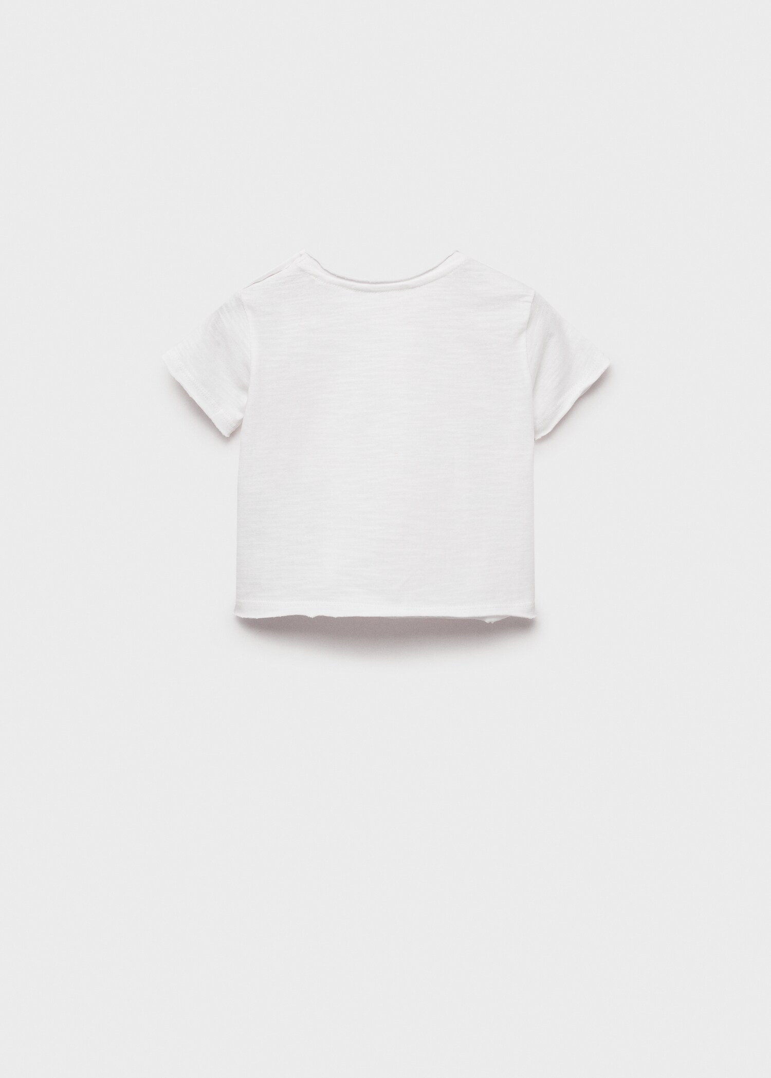 Baumwollshirt mit Knöpfen - Rückseite des Artikels