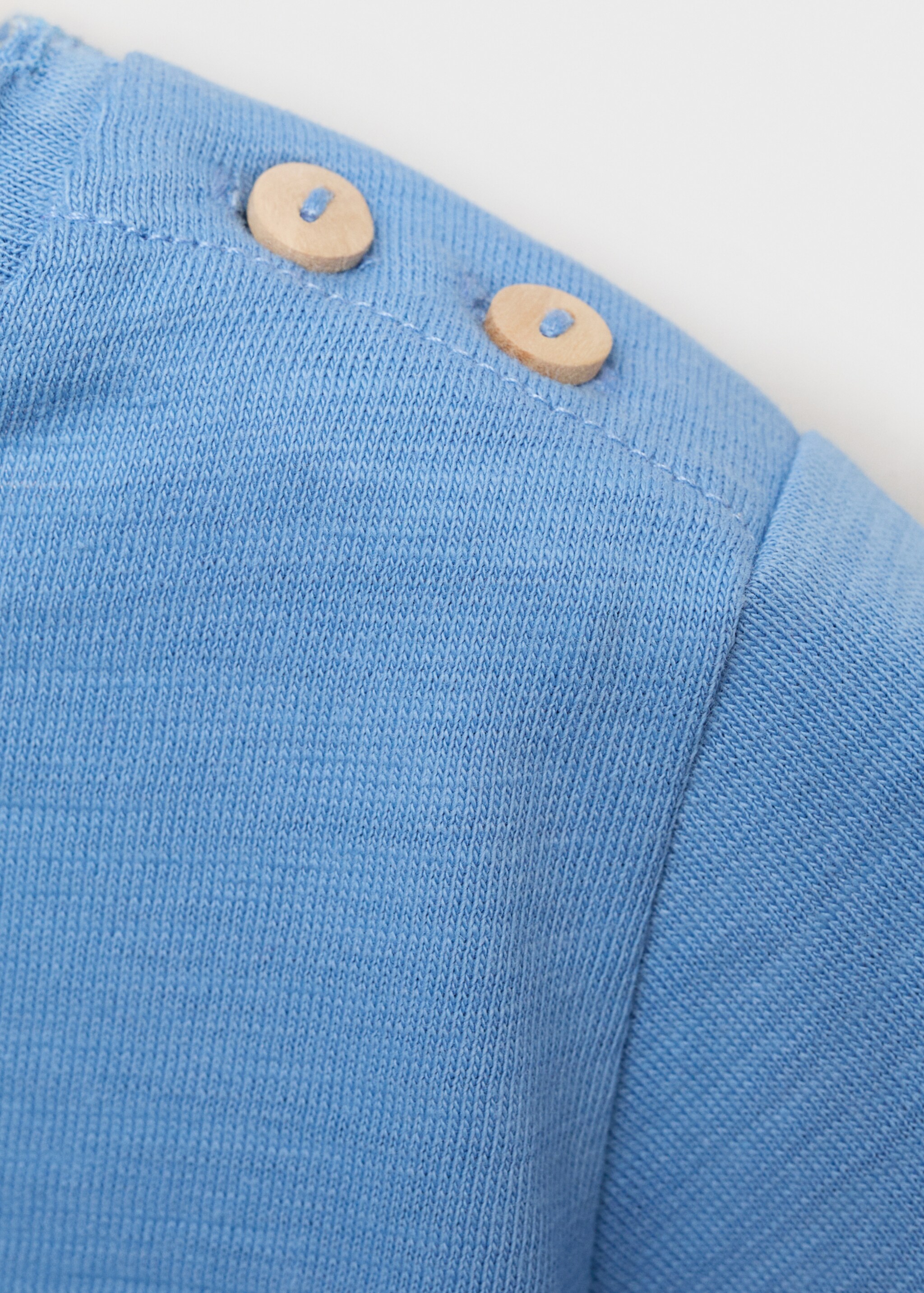 Baumwollshirt mit Knöpfen - Detail des Artikels 8, Dunkles Marineblau. Ref: 87025977-00.