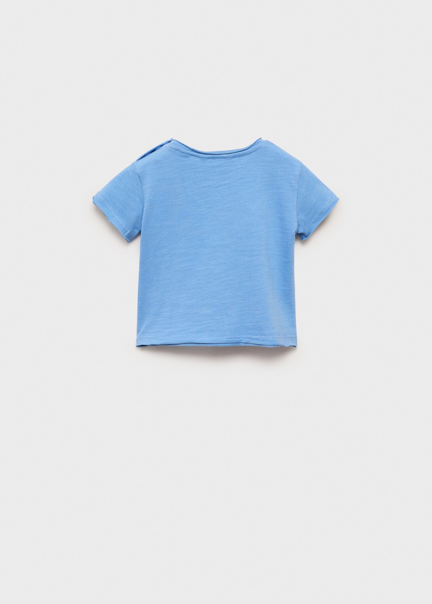 Baumwollshirt mit Knöpfen - Rückseite des Artikels