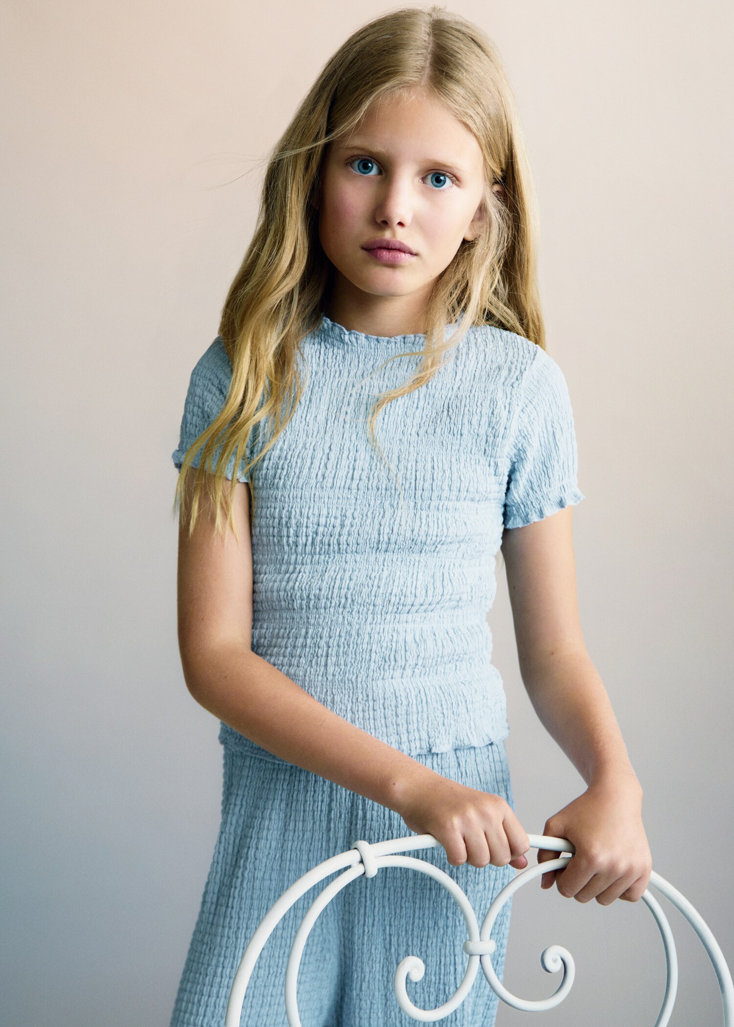 Μπλούζα σούρα κοντό μανίκι - Μεσαίο πλάνο