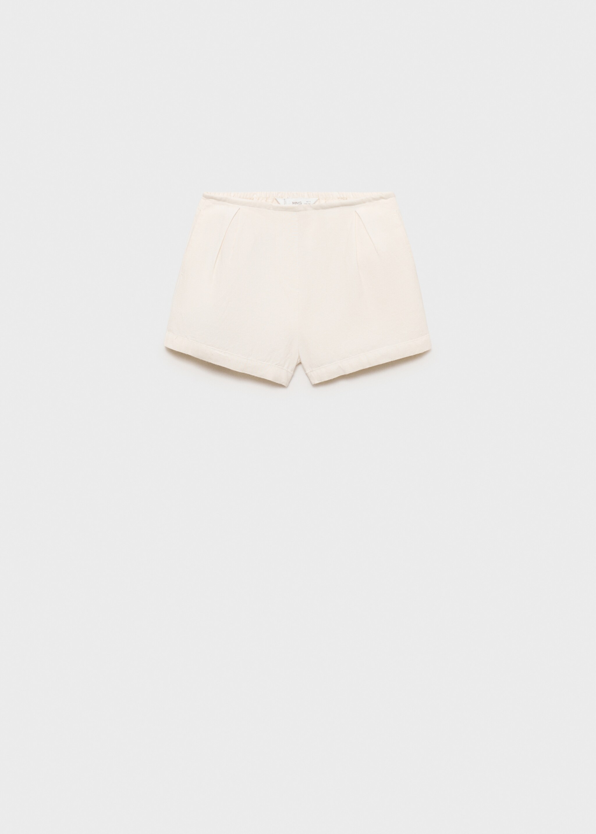 Linen shorts - Article without model, White. Ref: 87025984-00.