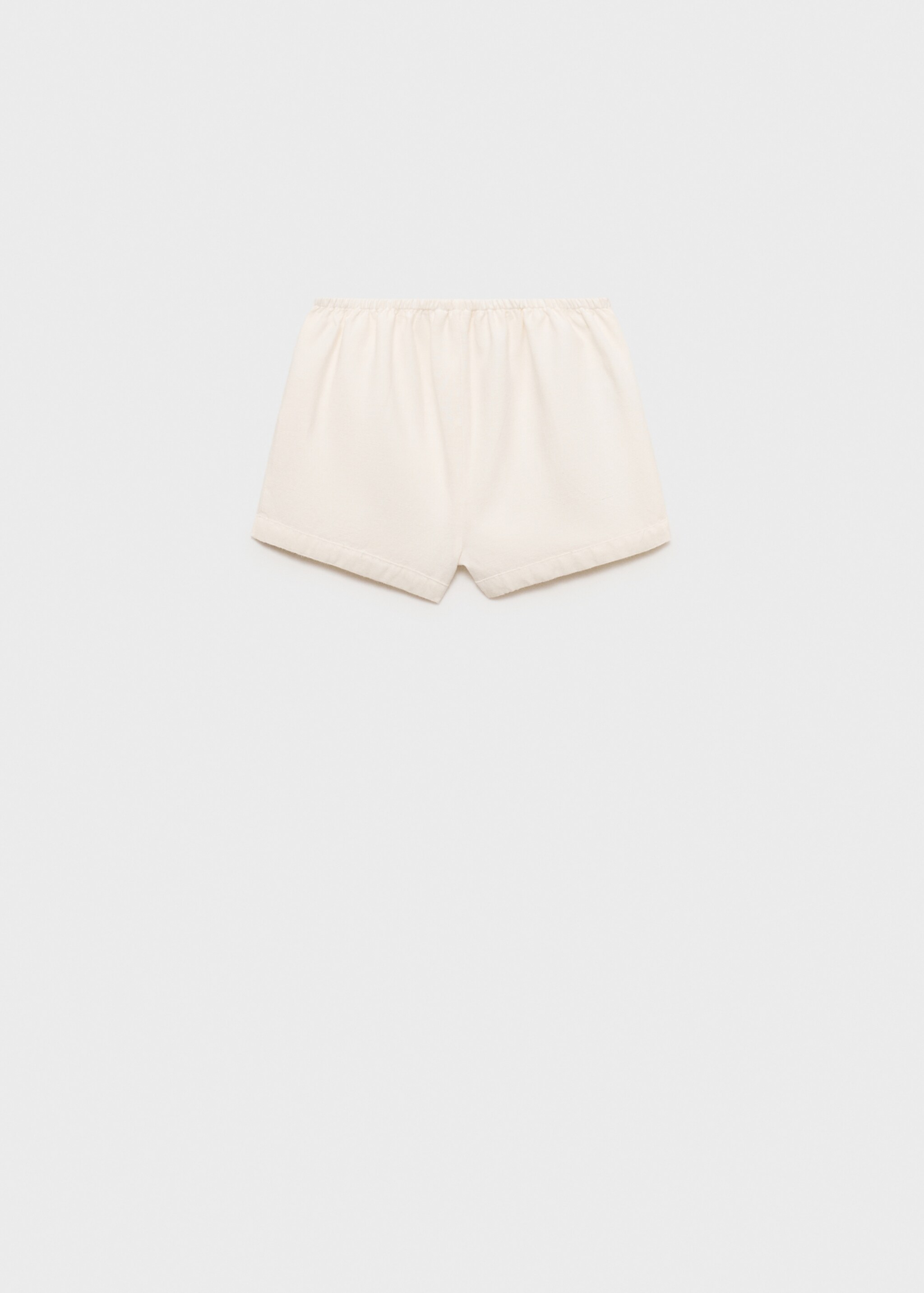 Linen shorts - Reverse of the article, White. Ref: 87025984-00.