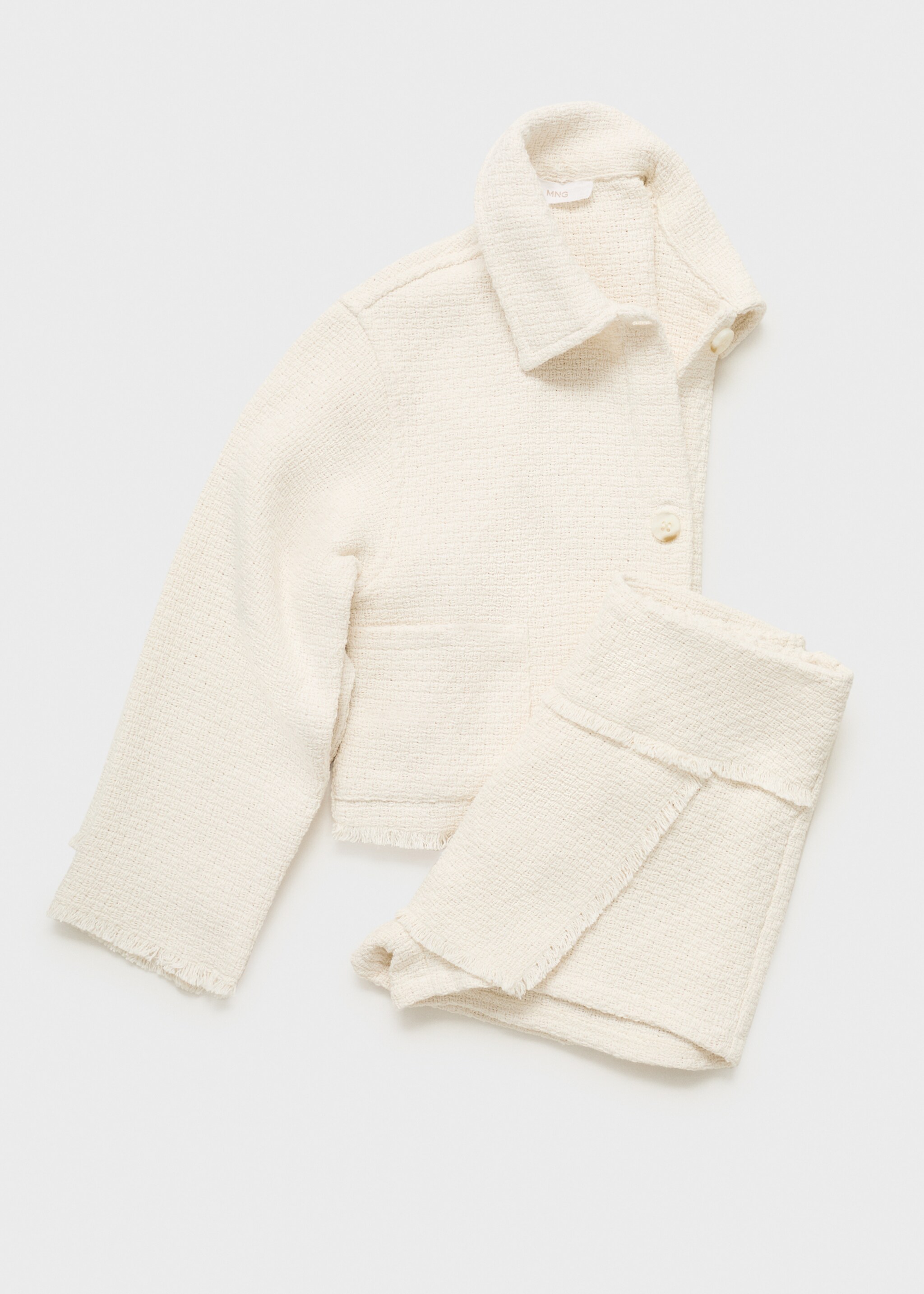 Frayed skirt-trousers - Details of the article 8, Off White. Ref: 87025985-00.