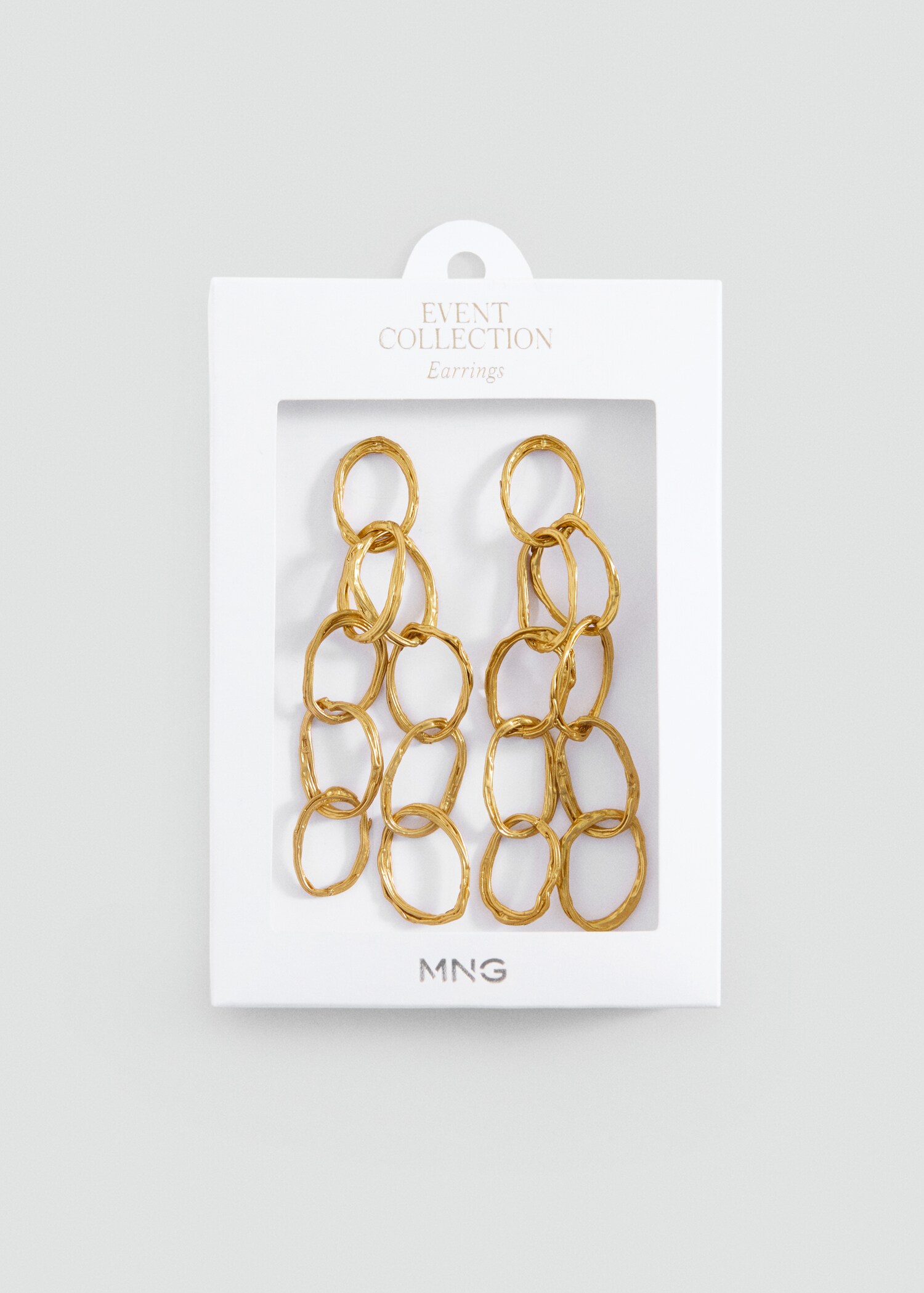 Long earrings with intertwined hoops - Details of the article 2