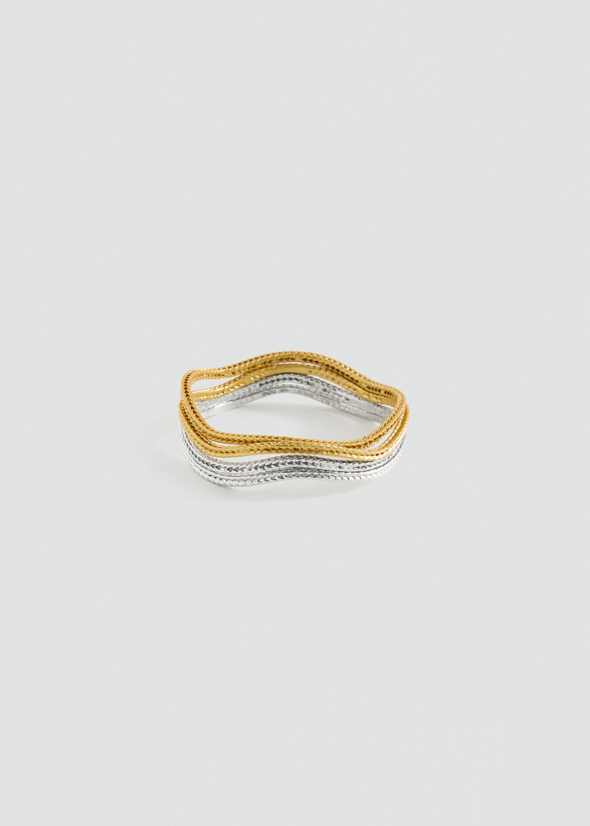 Set mit Metallarmreifen - Artikel ohne Model, Gold. Ref: 87025987-00.