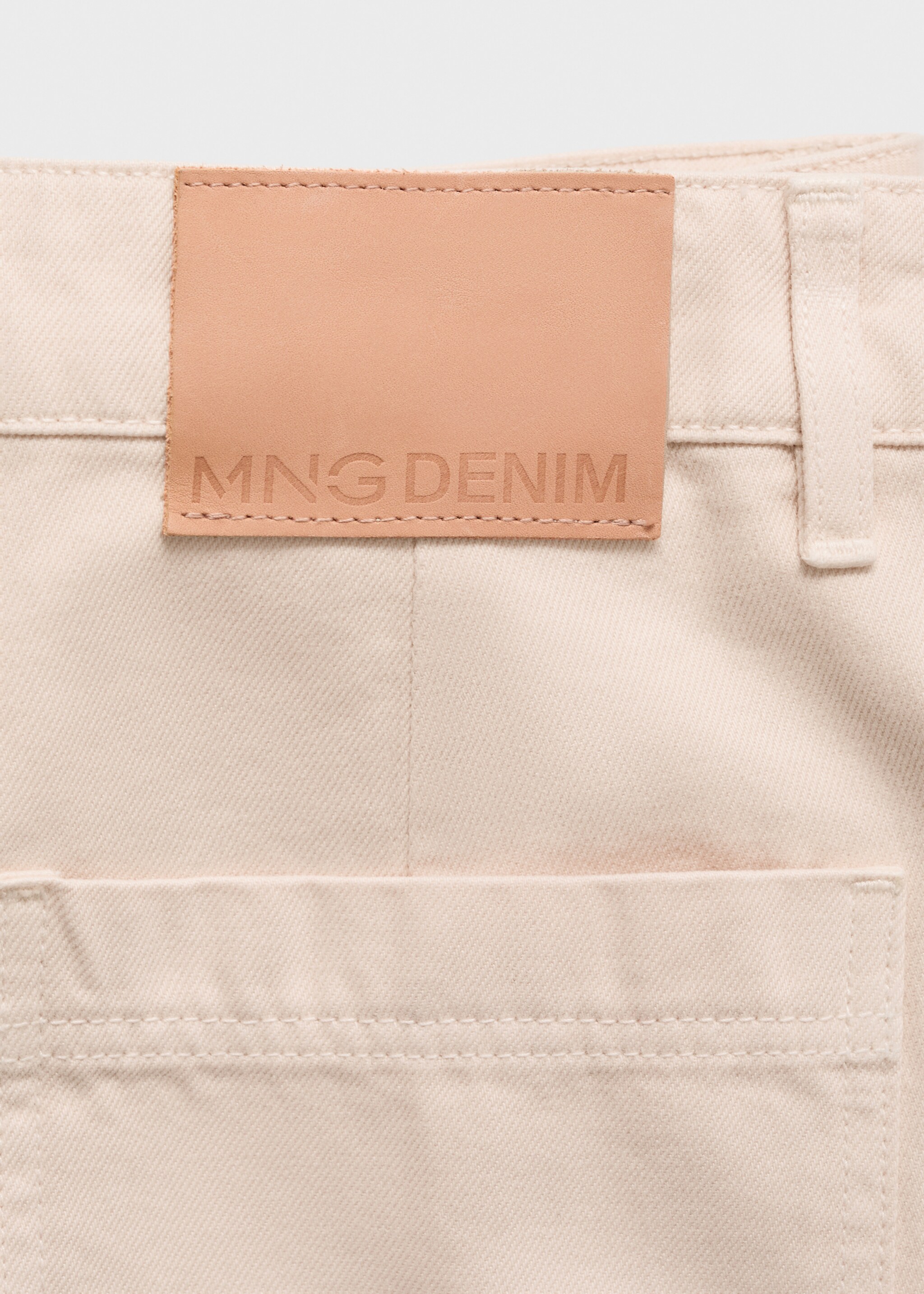 Jeans med brede ben og høyt liv - Artikkeldetalj 0, Pastellrosa. Ref: 87025994-00.