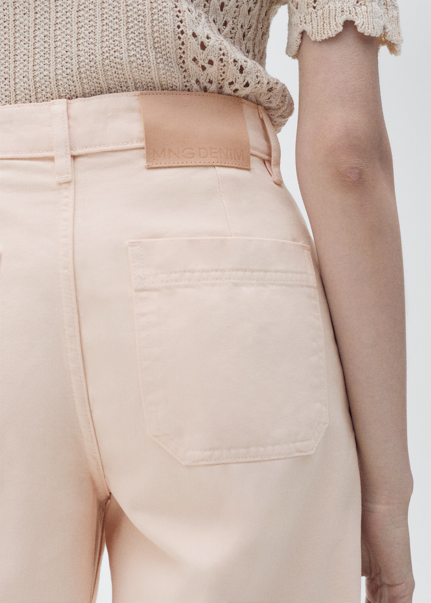 High-waisted wide leg jeans - Details of the article 6