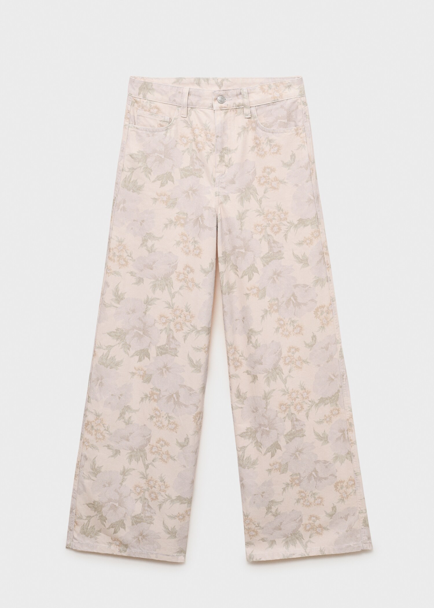 Floral-print wide leg jeans - Article without model