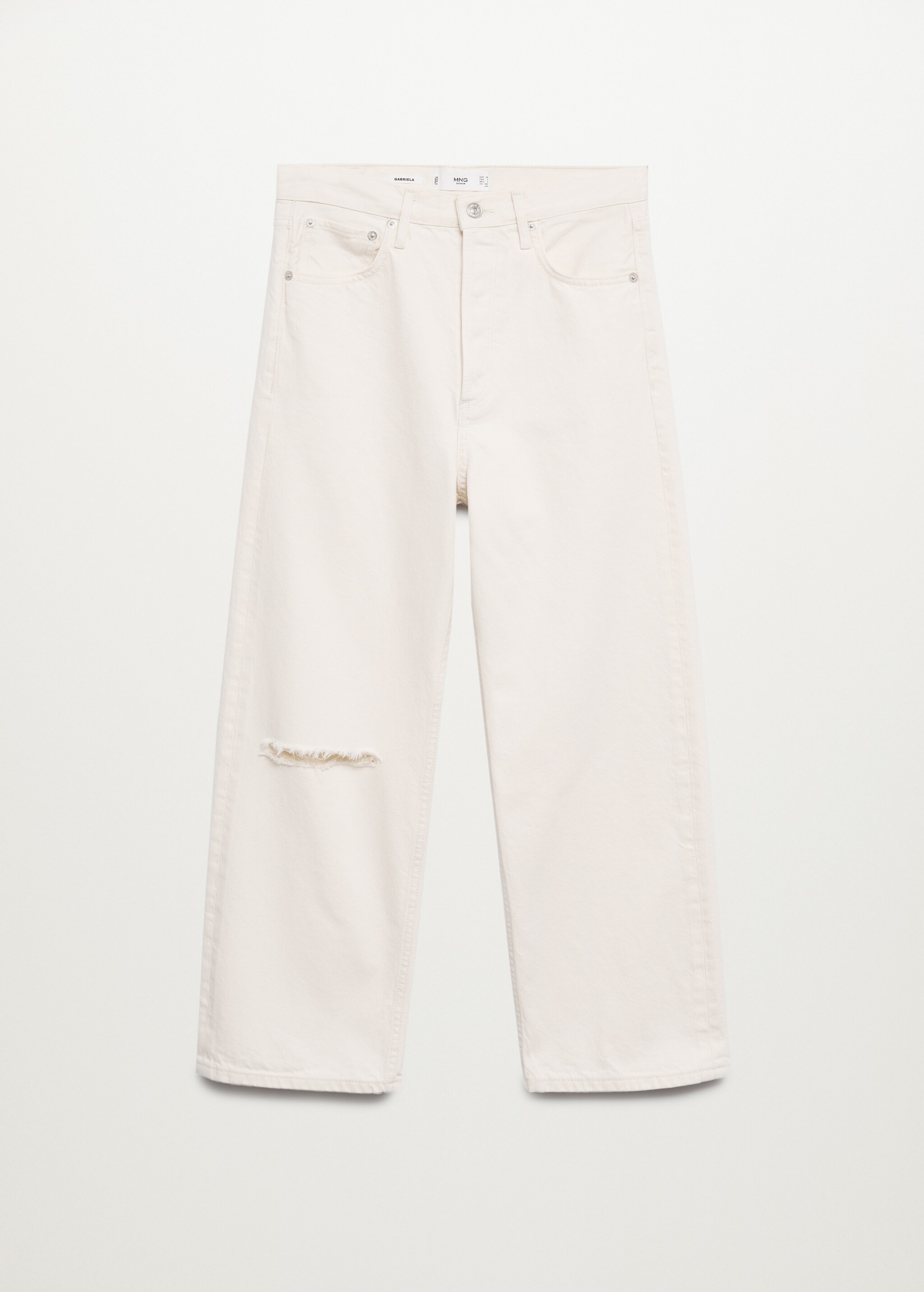 Jeans wideleg tiro alto - Artículo sin modelo