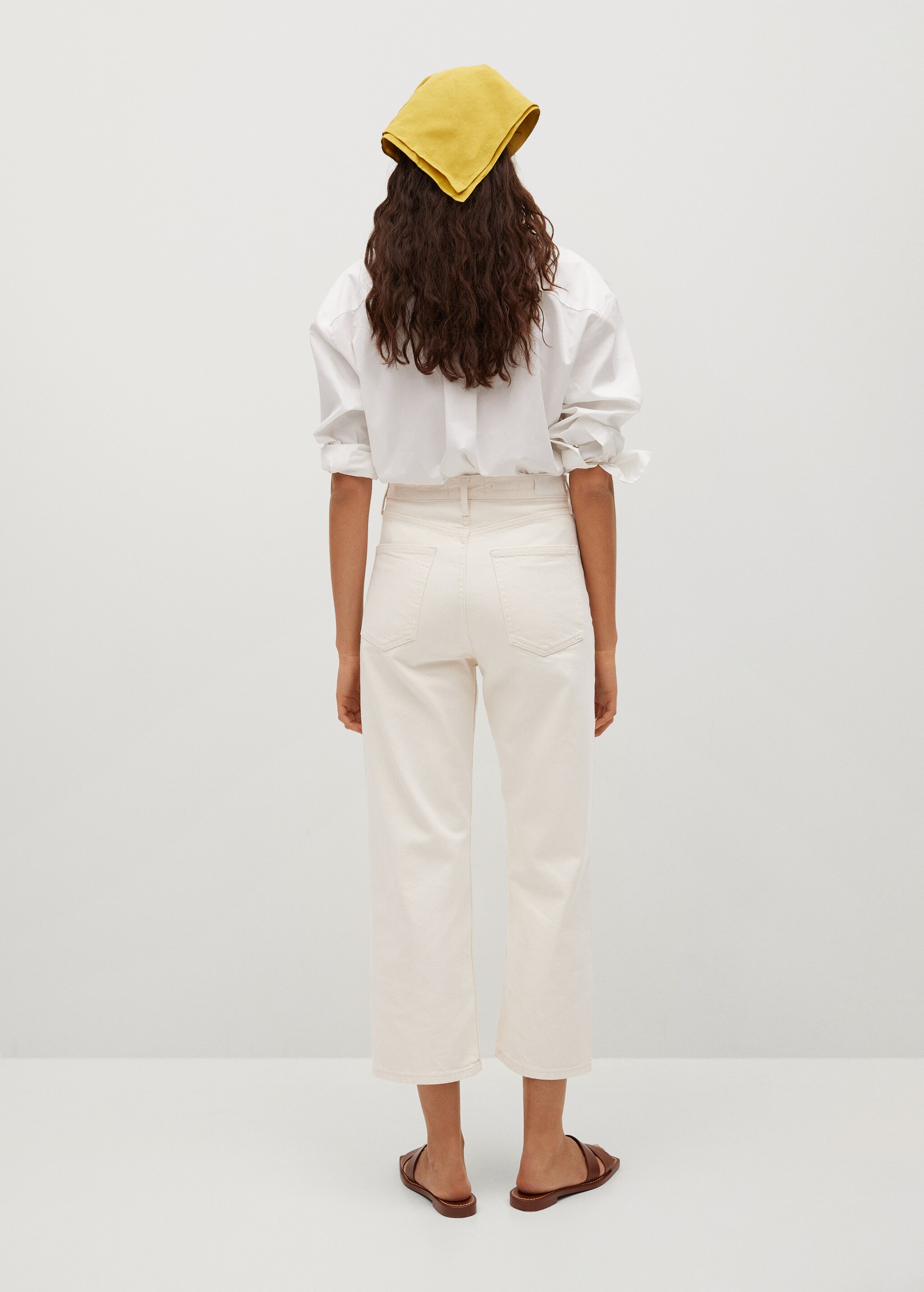 Jeans wideleg tiro alto - Reverso del artículo
