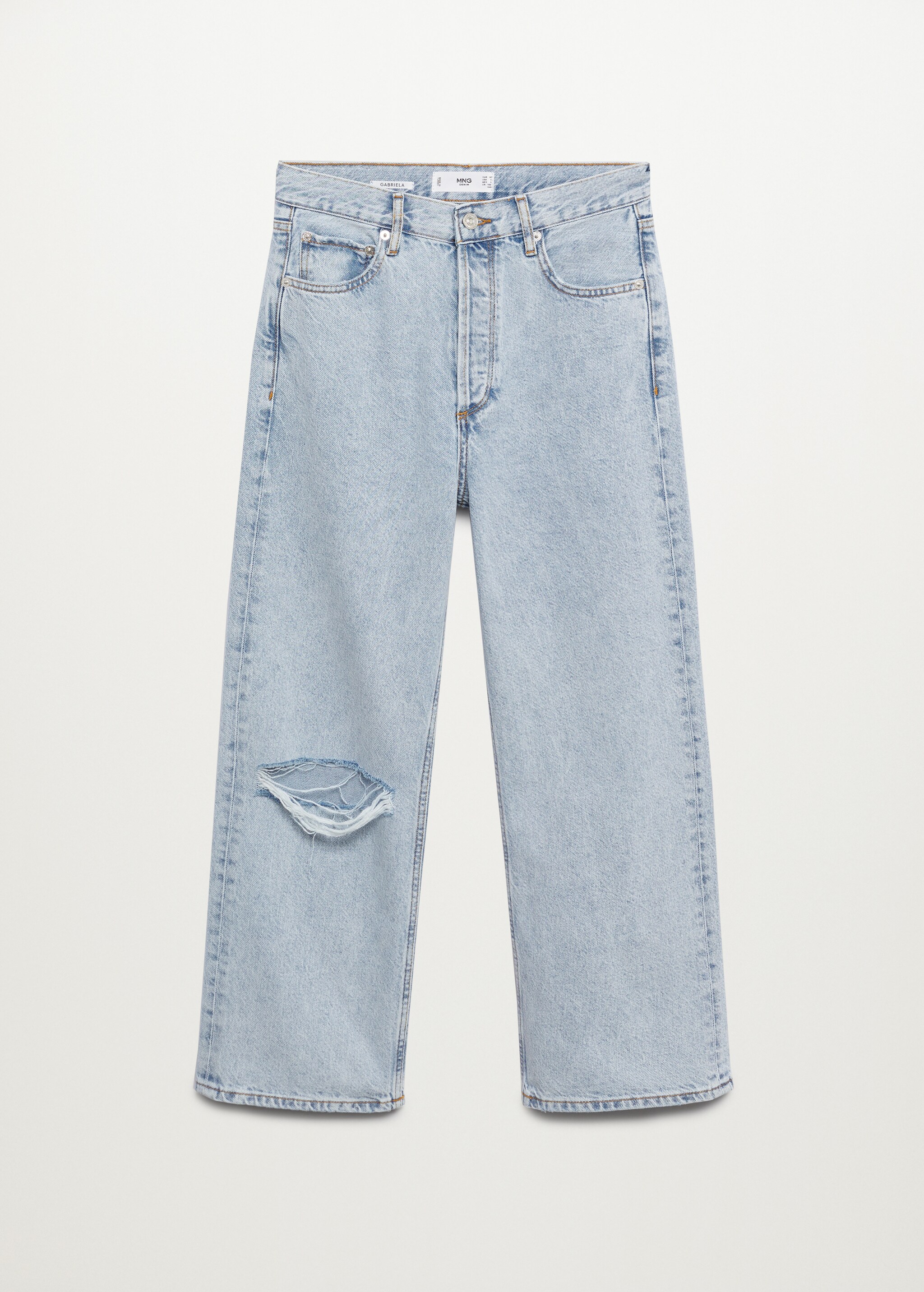 Jeans wideleg tiro alto - Artículo sin modelo