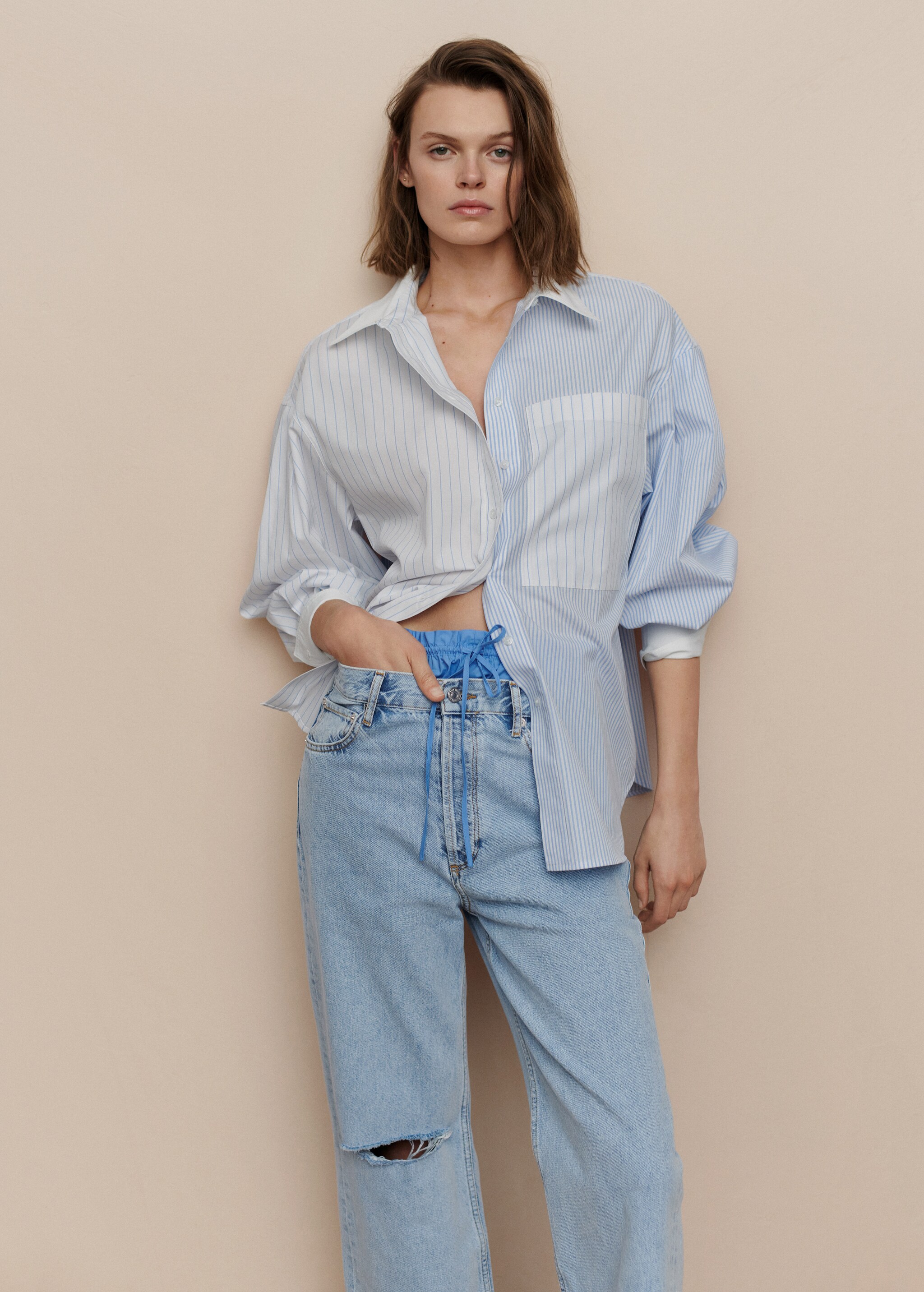 Jeans wideleg tiro alto - Detalle del artículo 5