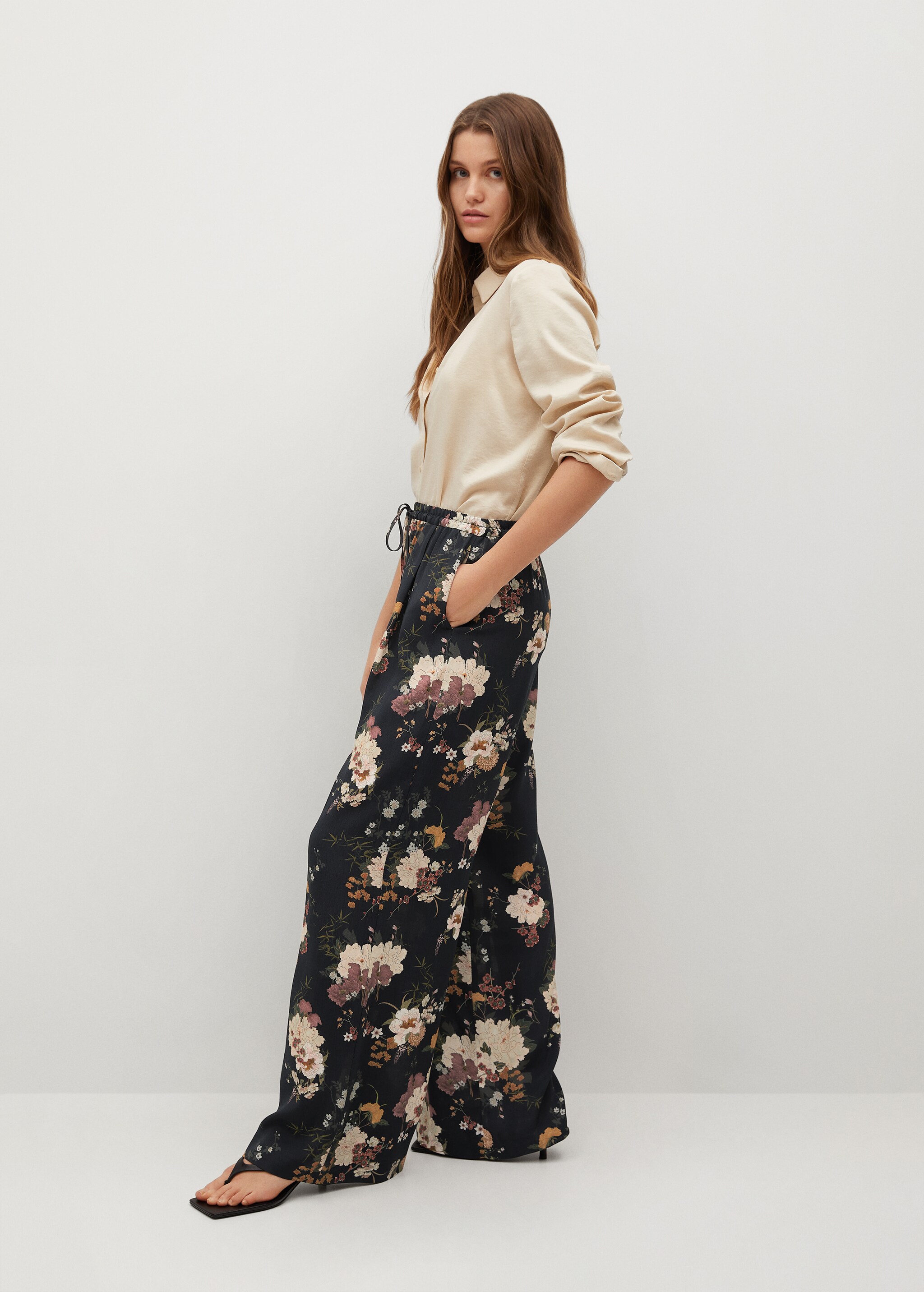 Pantalón fluido estampado - Detalle del artículo 2