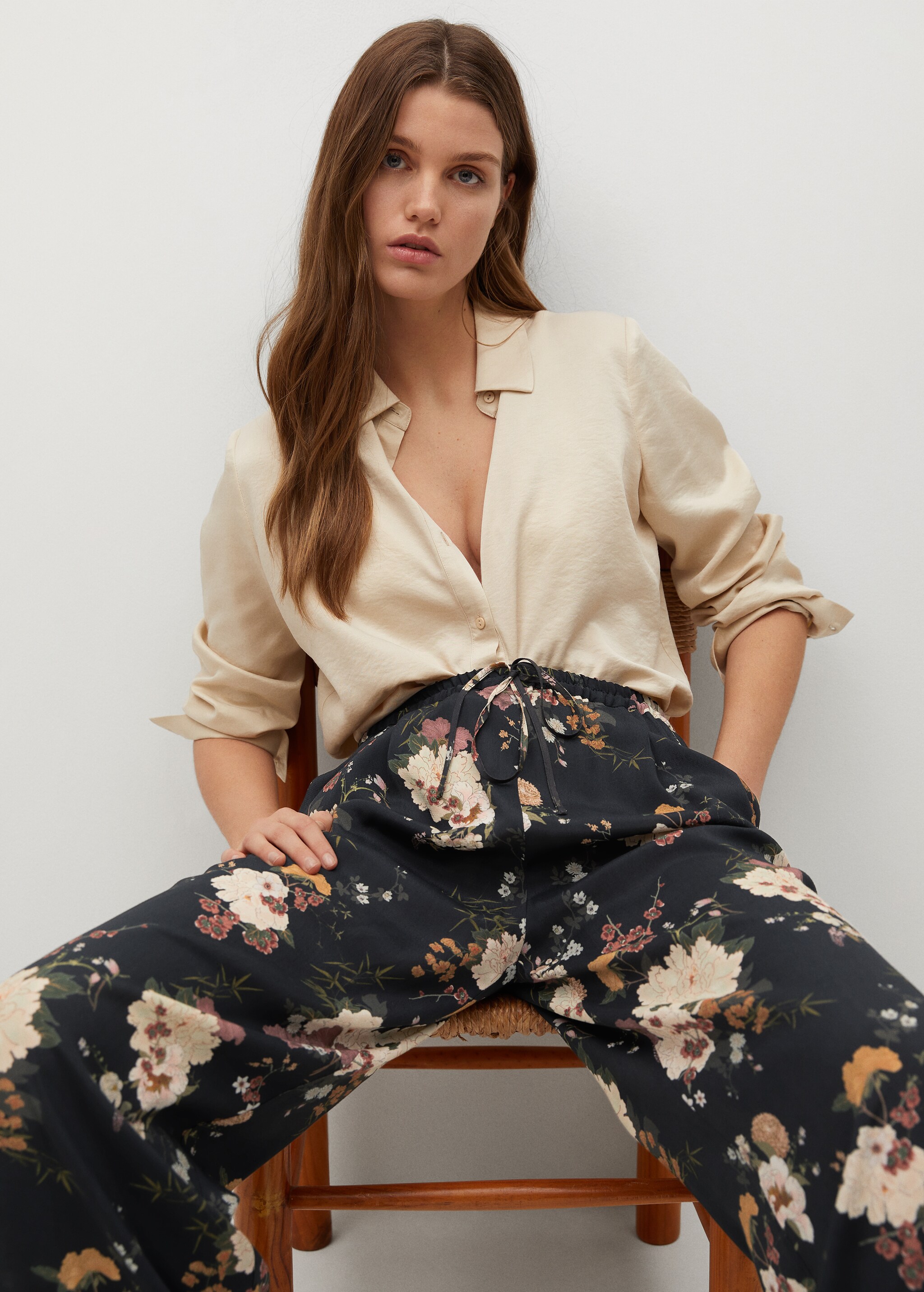Pantalón fluido estampado - Detalle del artículo 3