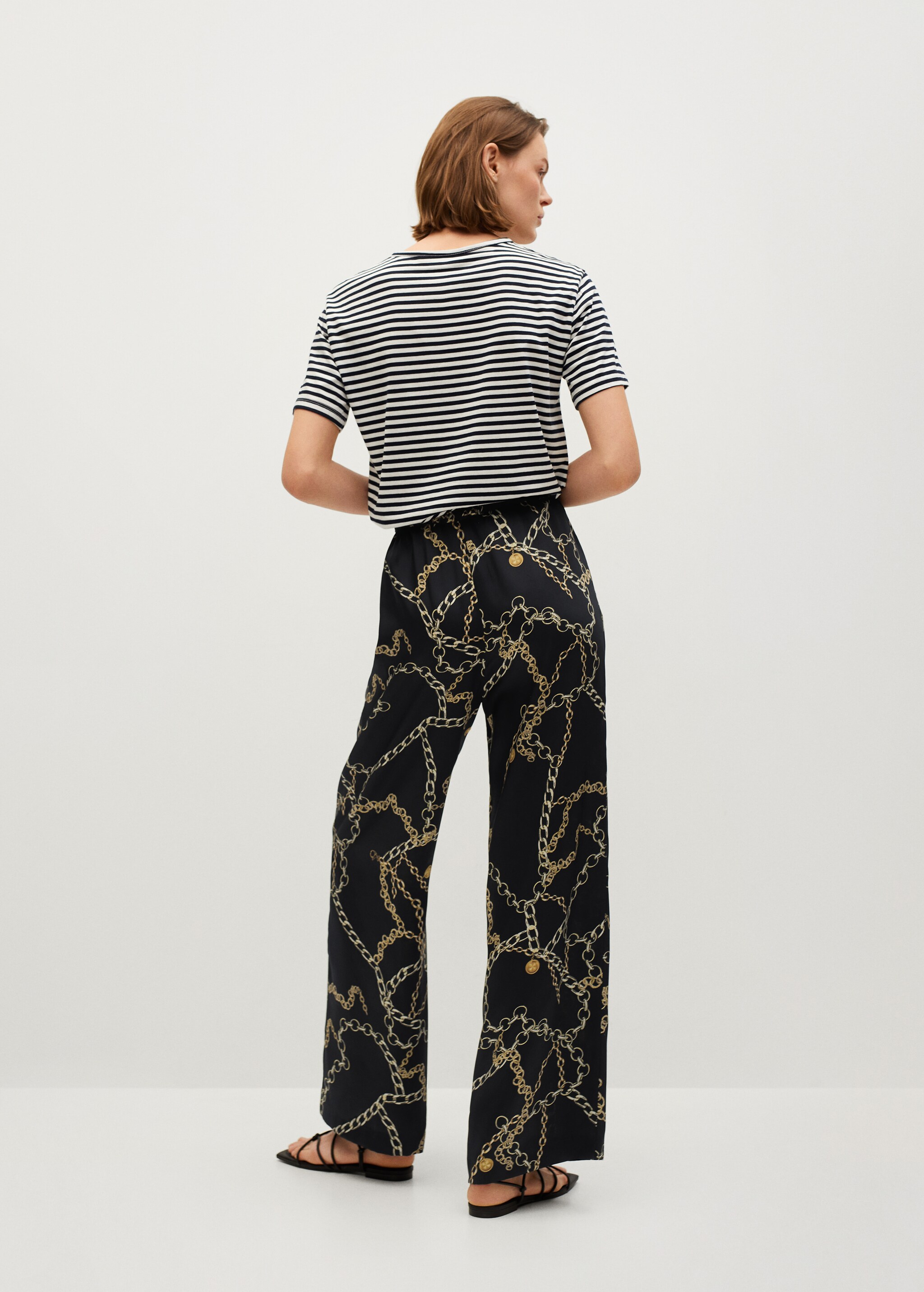 Pantalón fluido estampado - Reverso del artículo